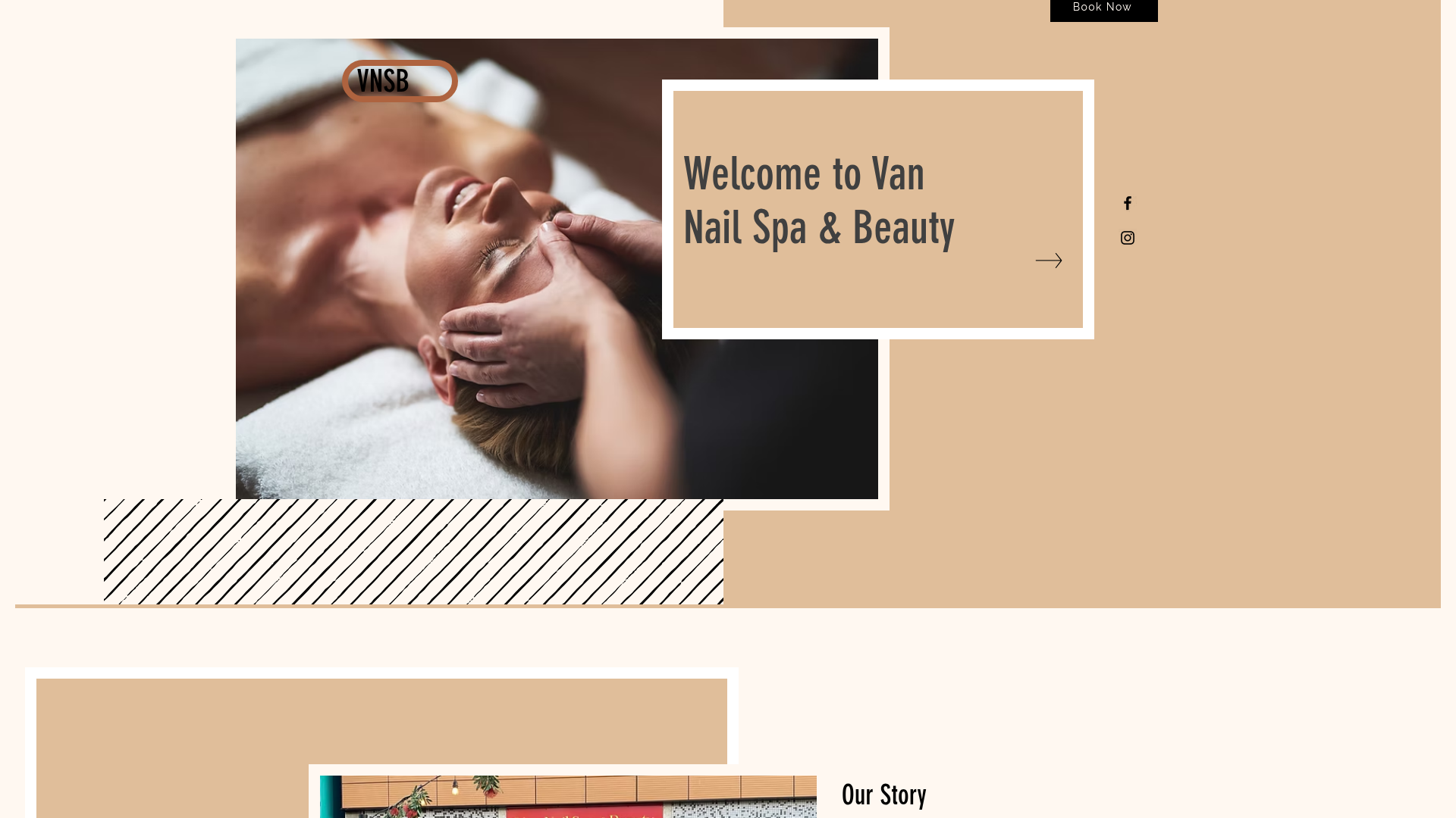 Website snapshot for Van Nail Spa