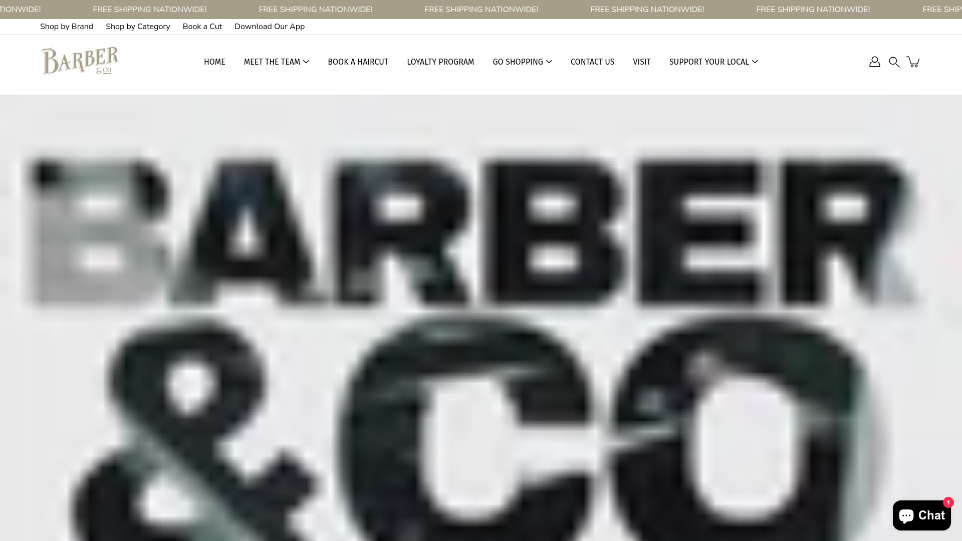 Website snapshot for Barber & Co