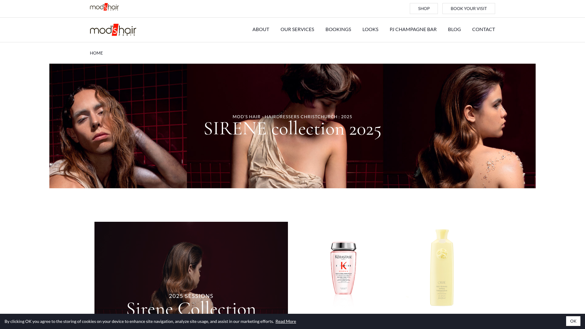 Website snapshot for Mod's Hair