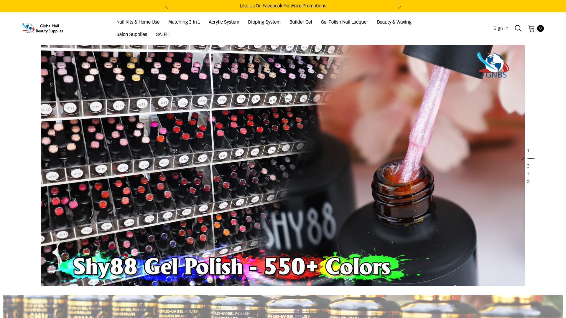 Website snapshot for Global Nail & Gift