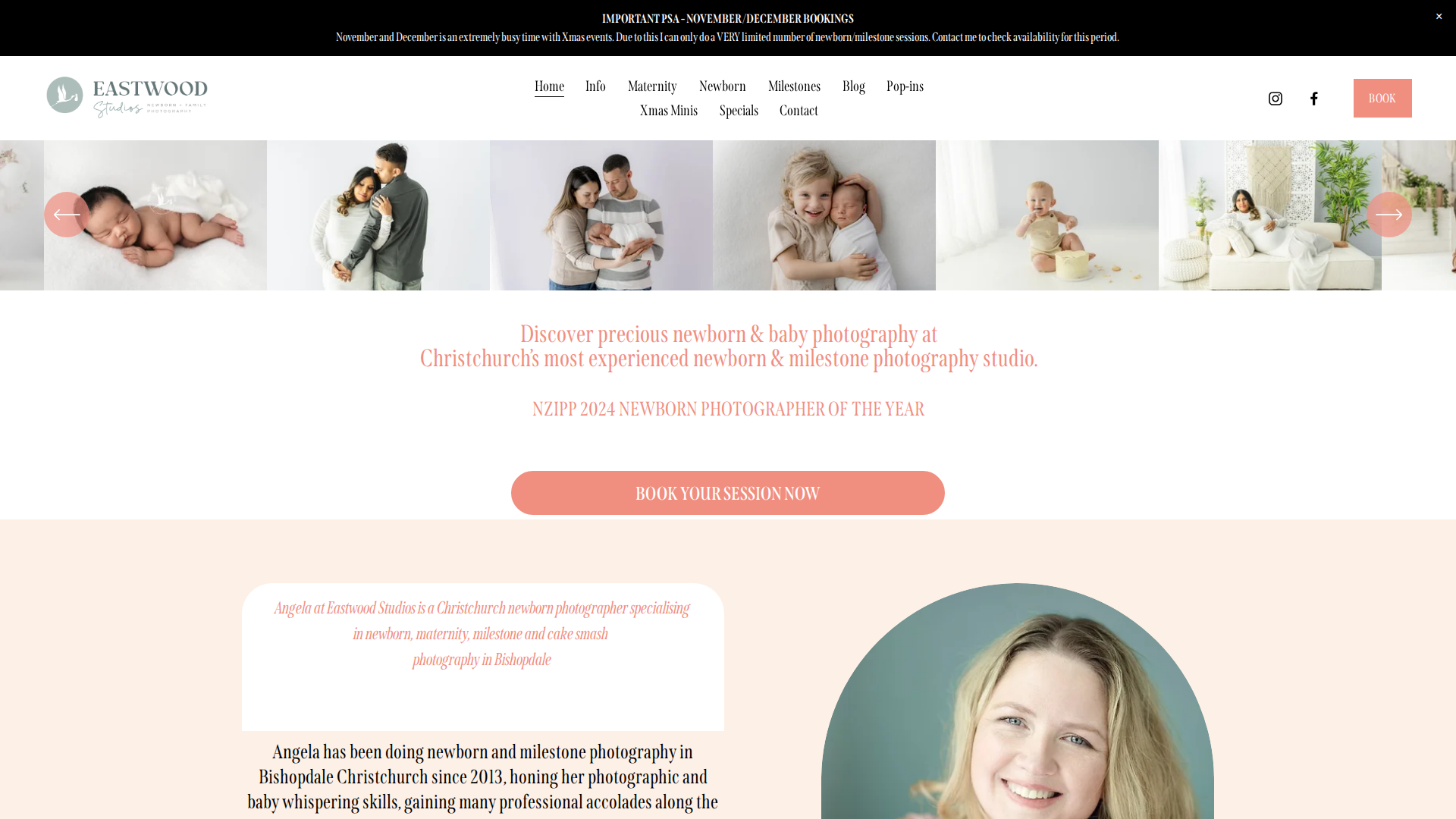 Website snapshot for Eastwood Studios
