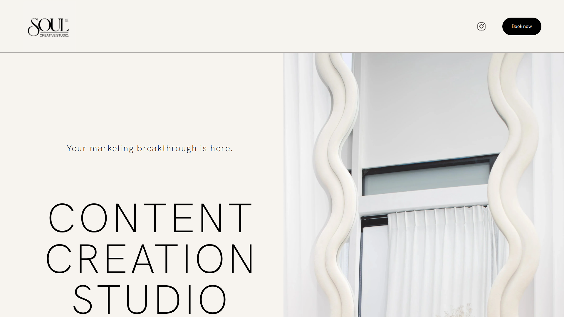 Website snapshot for Soul Creative Studio