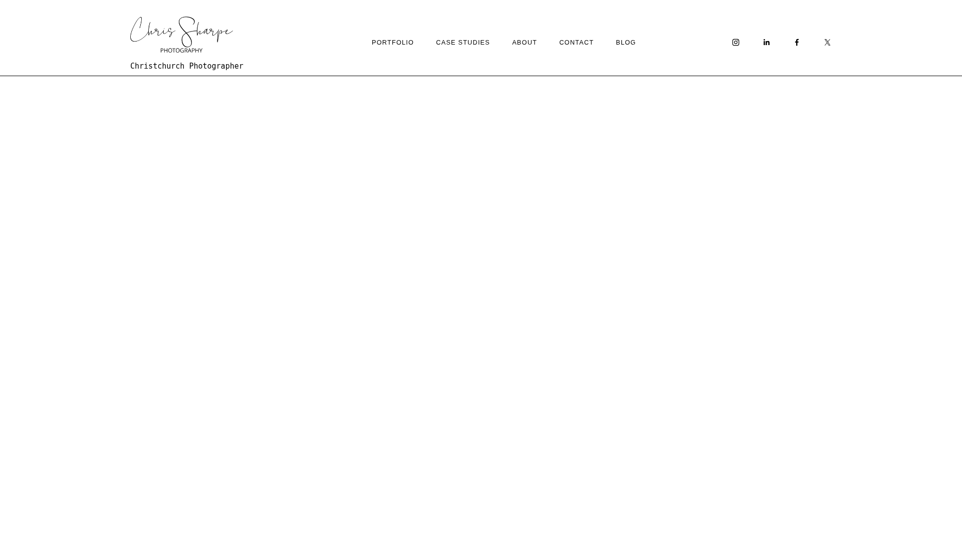 Website snapshot for Chris Sharpe Photography