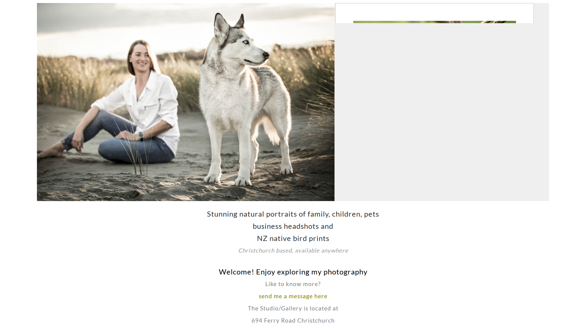 Website snapshot for Creative Images Photography