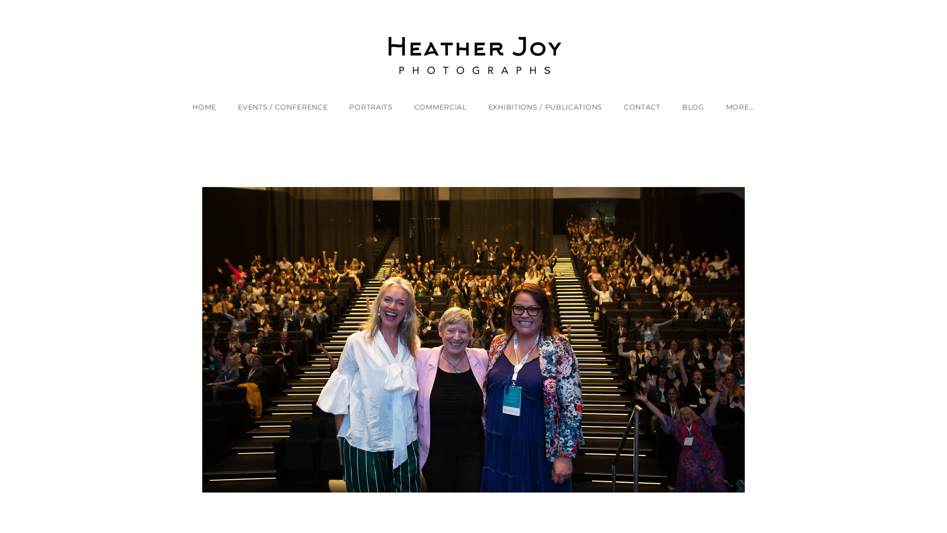 Website snapshot for Heather Joy Photographs