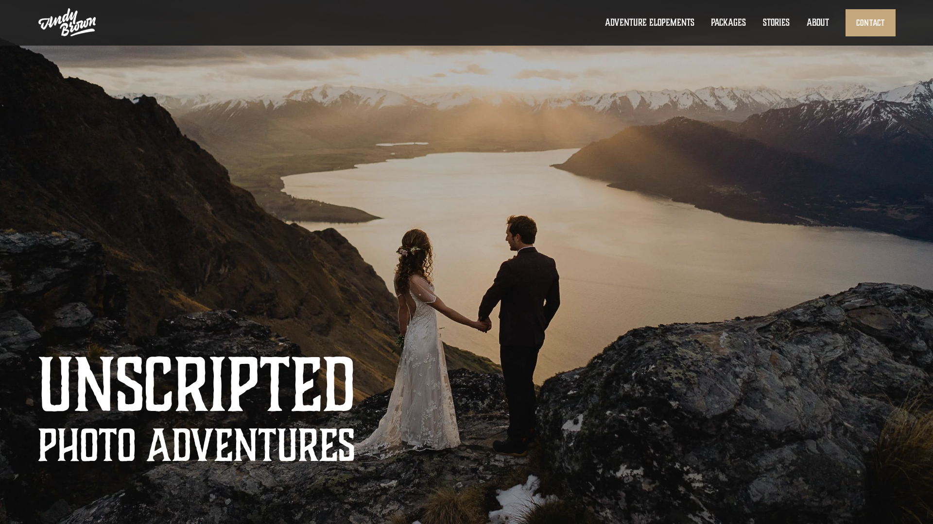 Website snapshot for Andy Brown Photography