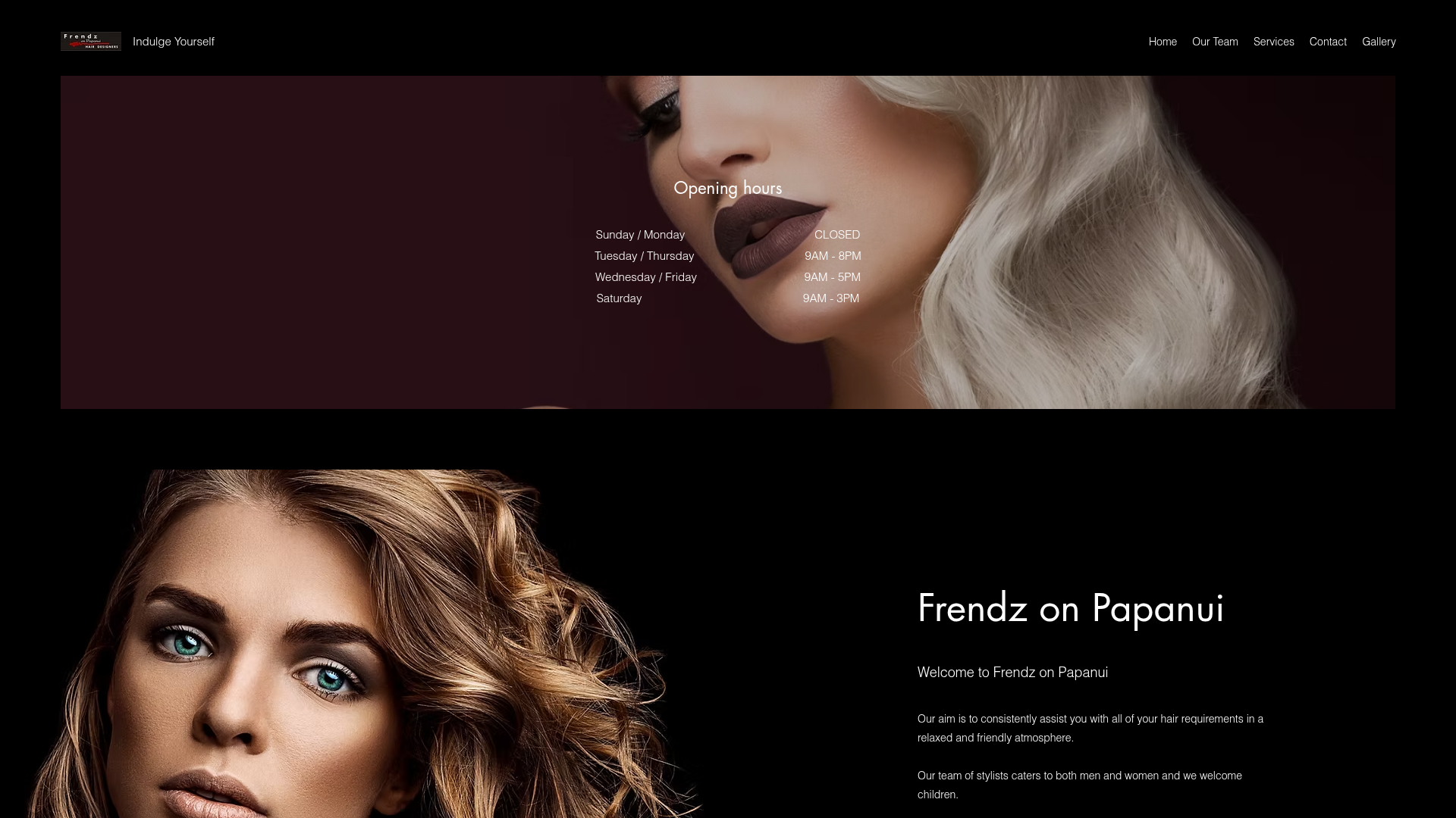 Website snapshot for Frendz on Papanui