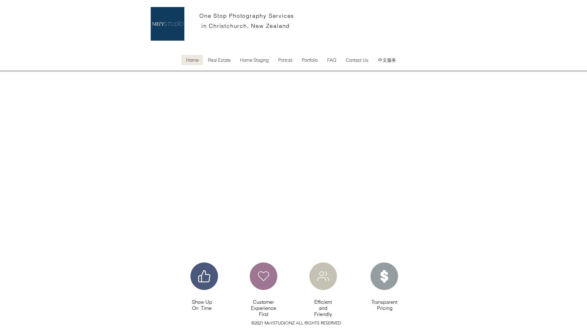 Website snapshot for M&Y Studio