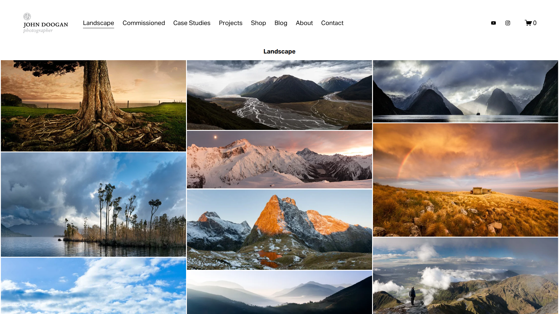 Website snapshot for John Doogan Photographer