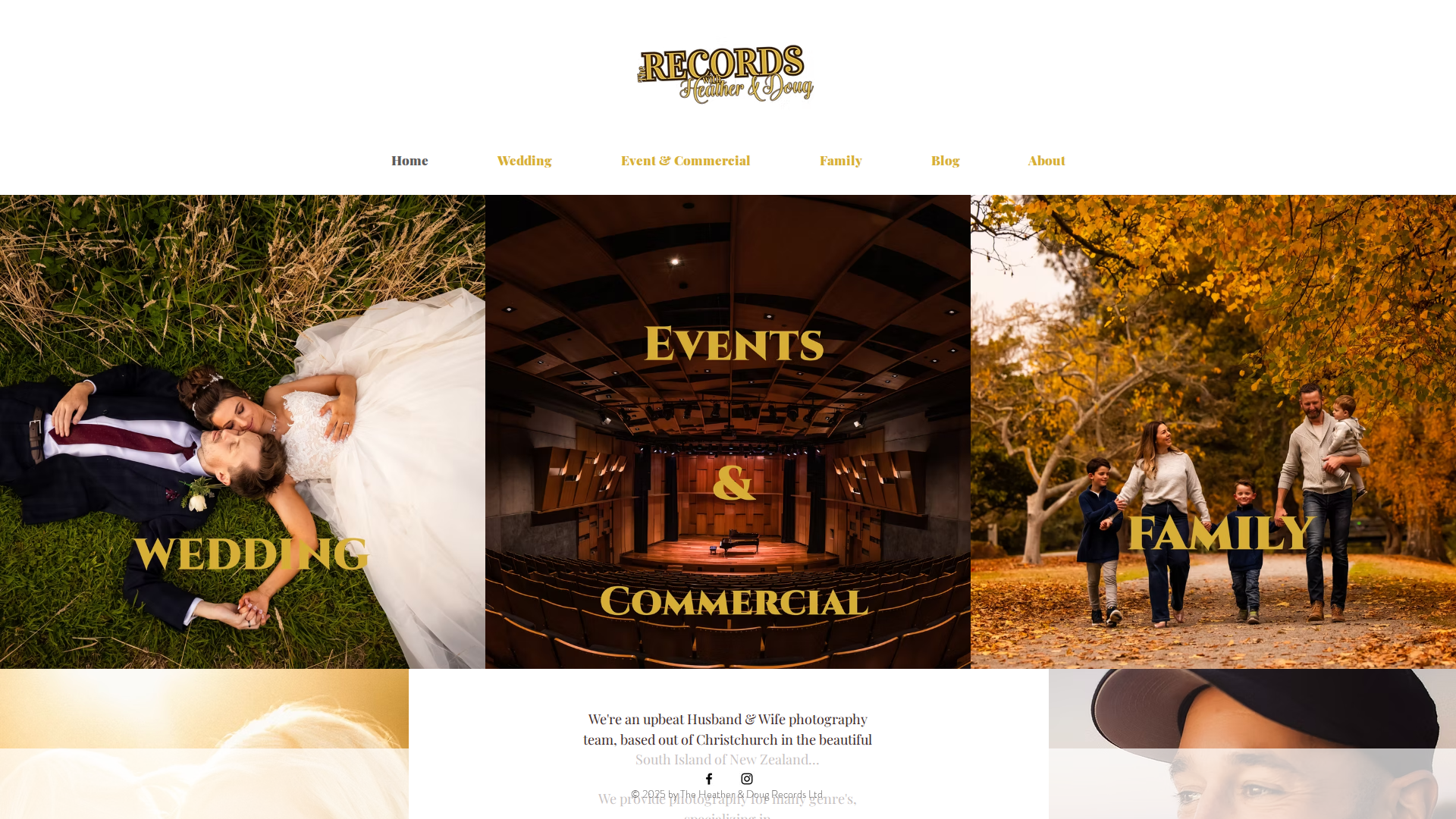 Website snapshot for The Heather & Doug Records