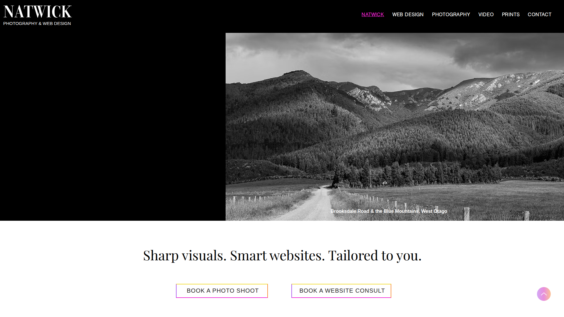 Website snapshot for Natasha C Photography