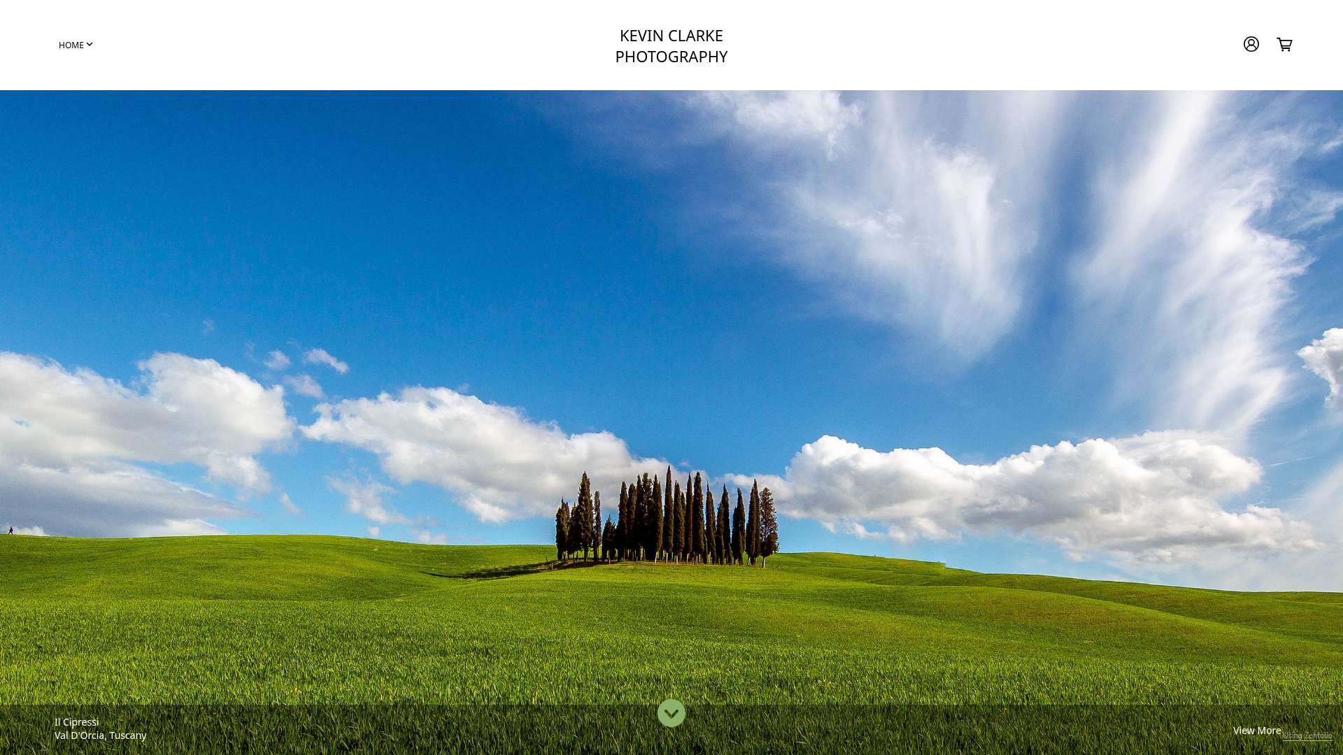 Website snapshot for Kevin Clarke Photography