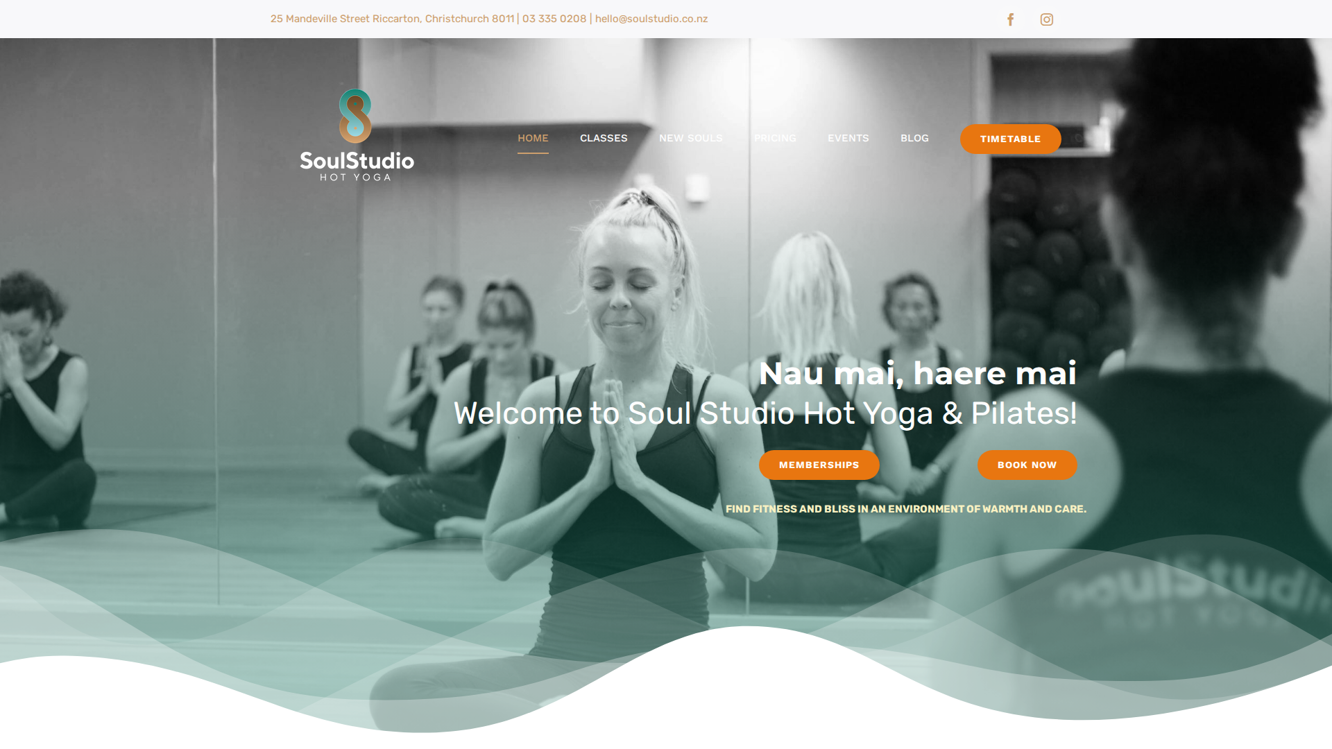 Website snapshot for Soul Studio Hot Yoga