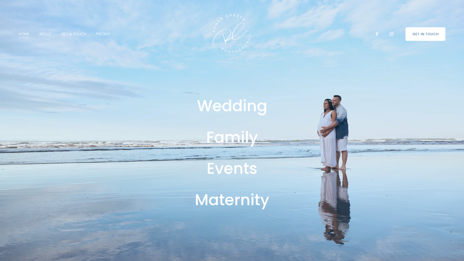 Website snapshot for Ronan Corrêa Photography