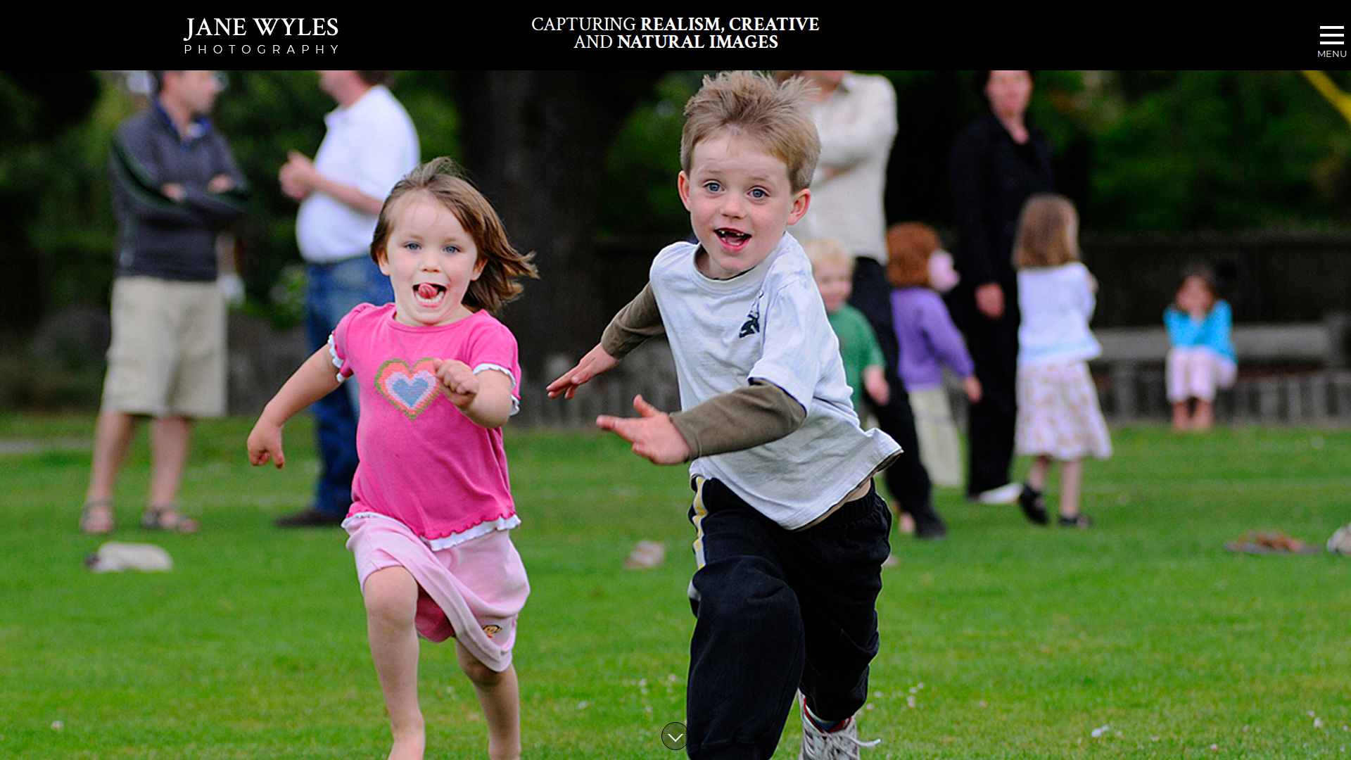 Website snapshot for Jane Wyles Photography