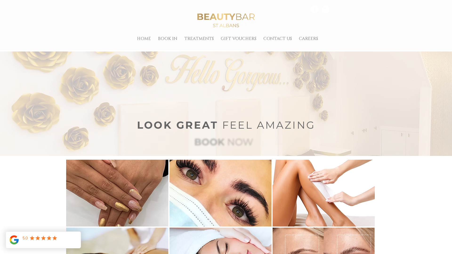 Website snapshot for Better Than Bare