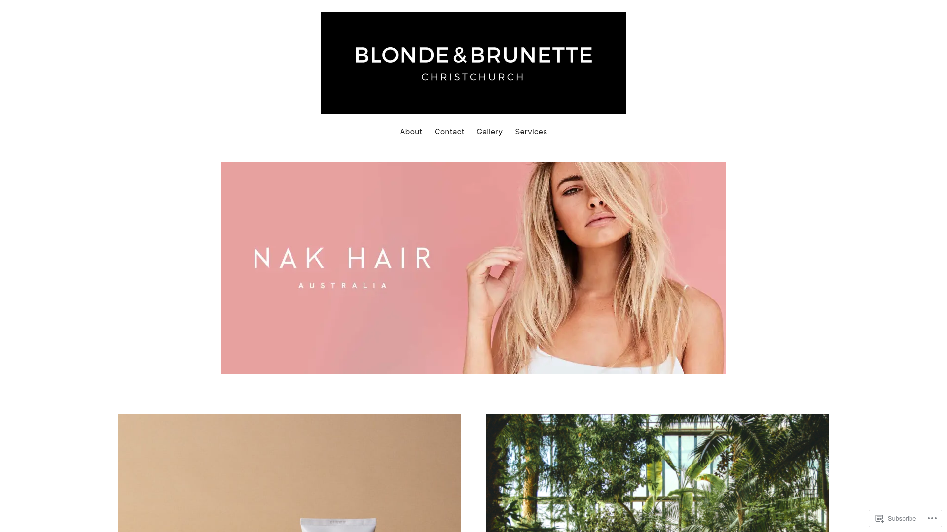 Website snapshot for Blonde & Brunette