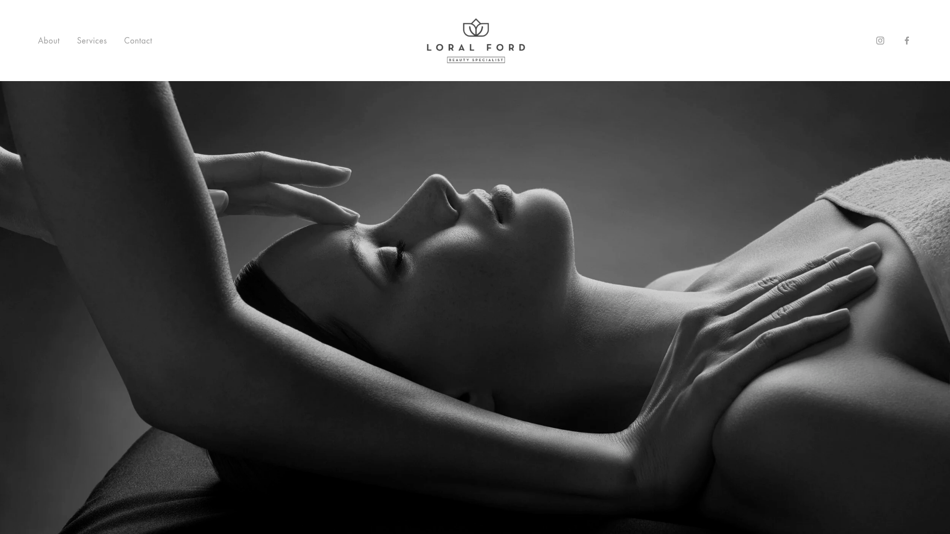 Website snapshot for Loral Ford Beauty Specialist