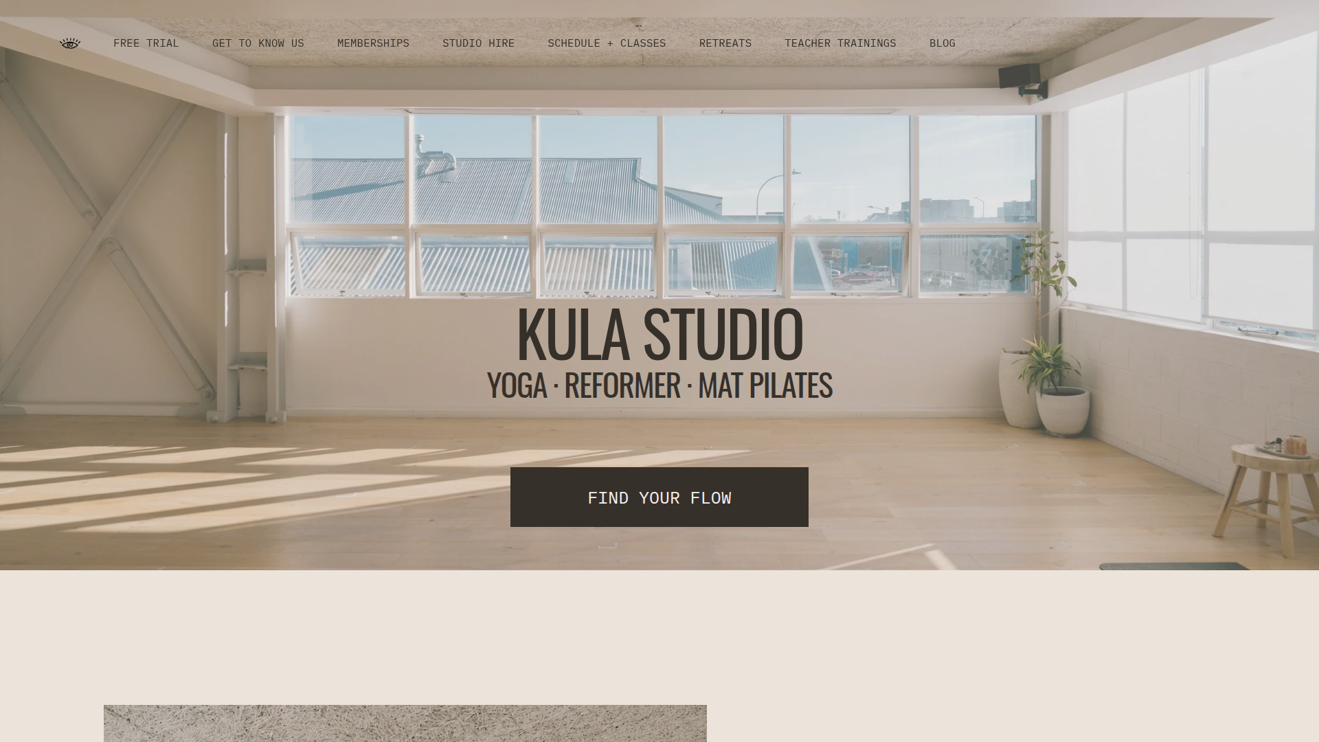 Website snapshot for Kula Studio