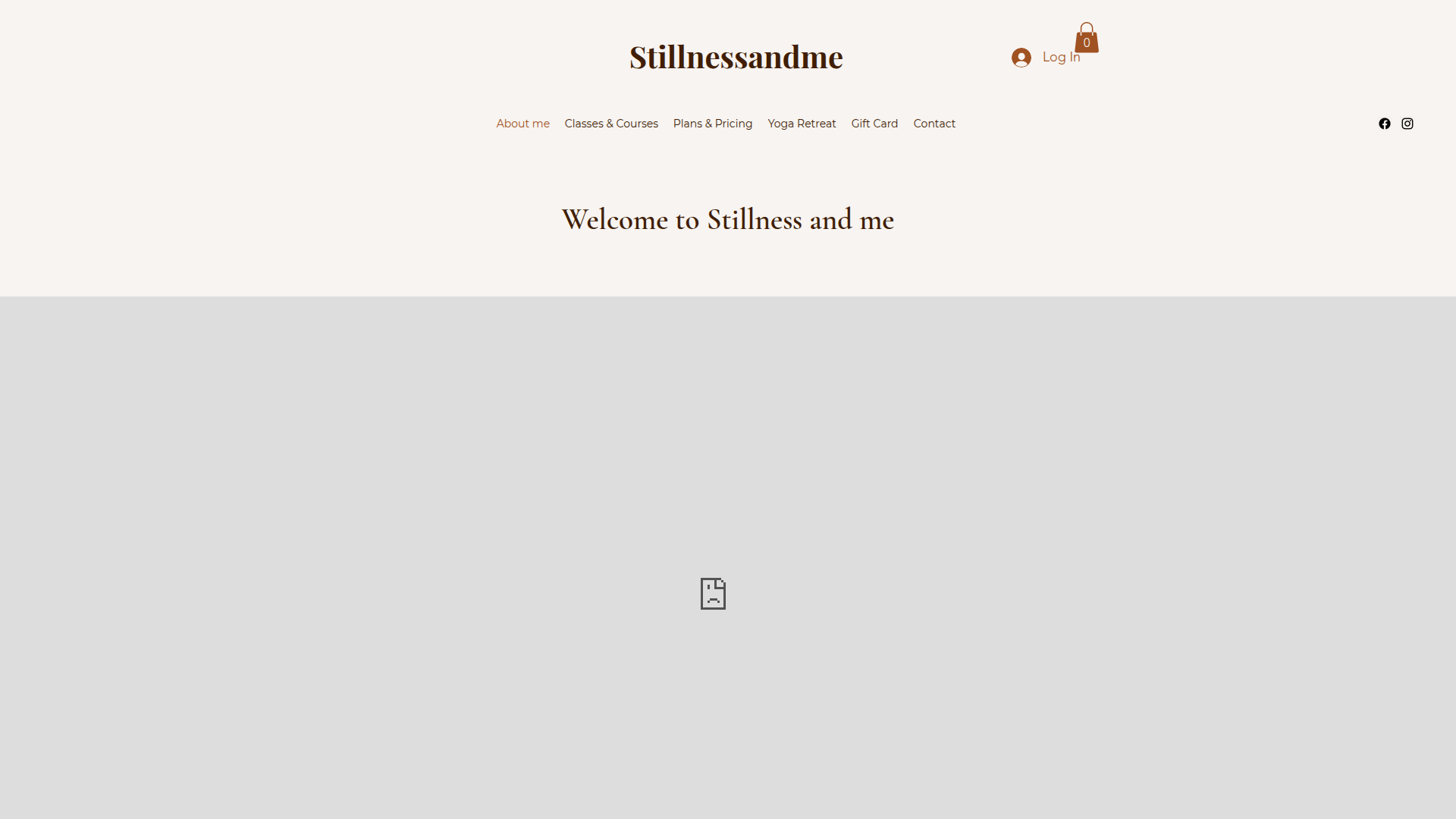 Website snapshot for Stillnessandme Yoga Studio by Vicky