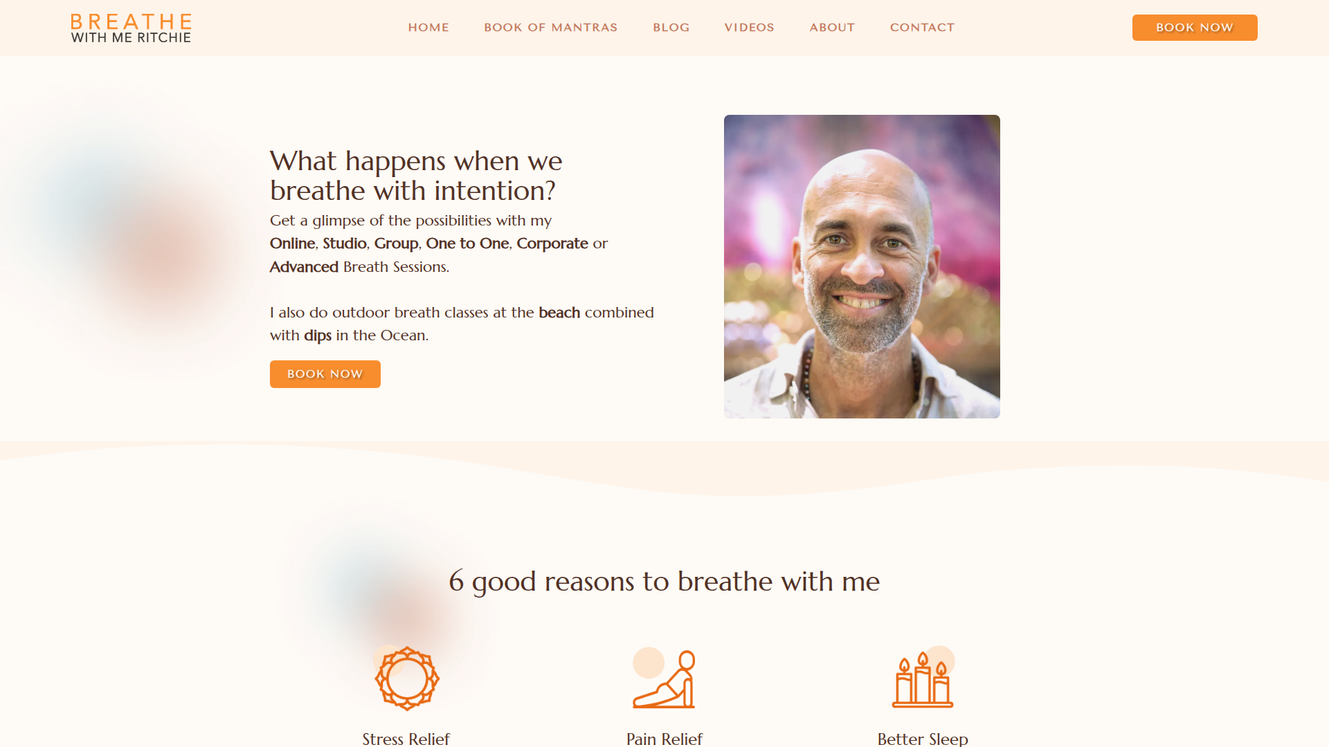 Website snapshot for Breathe With Me Ritchie