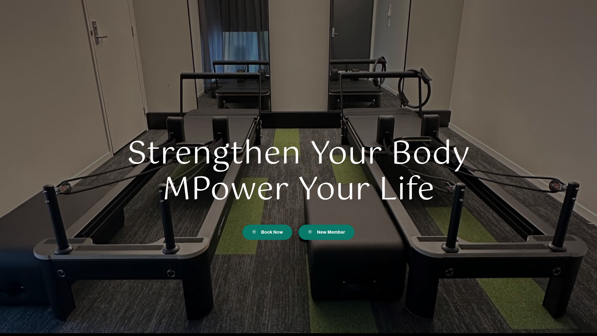 Website snapshot for MPower Pilates