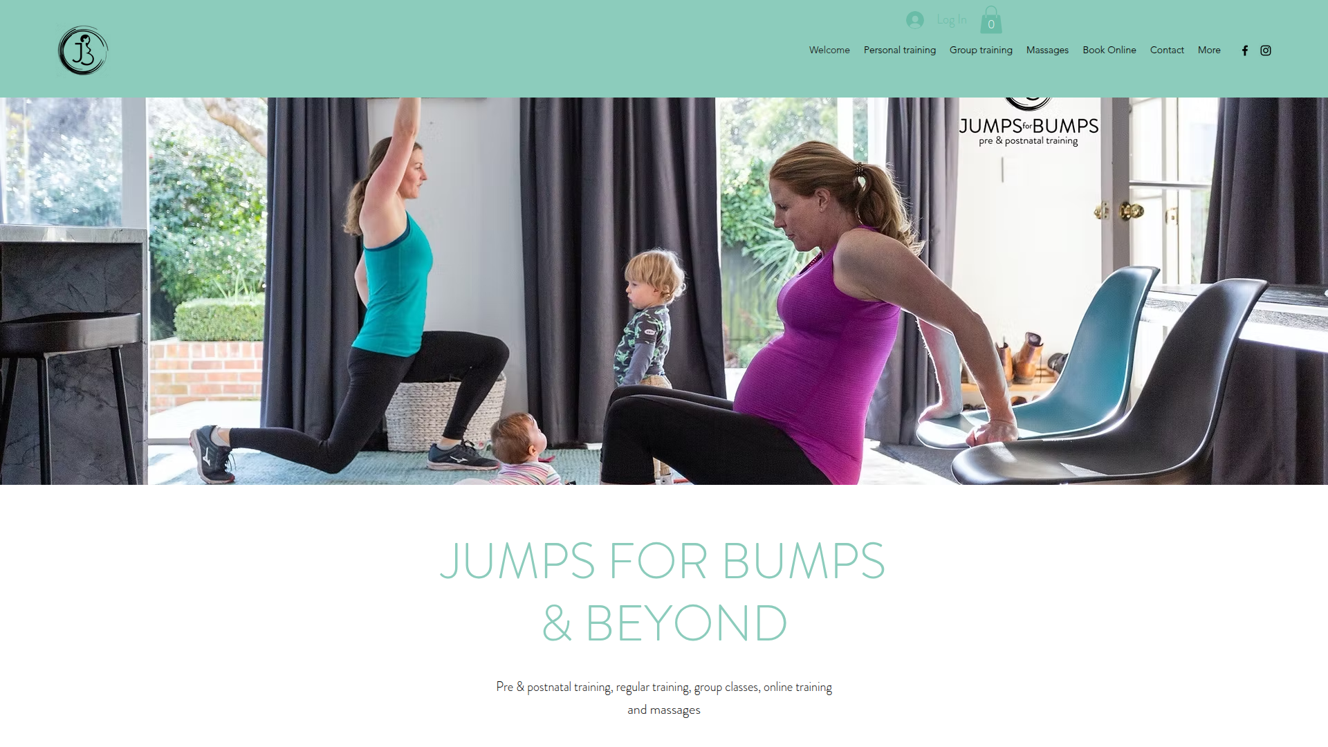 Website snapshot for Jumps for Bumps
