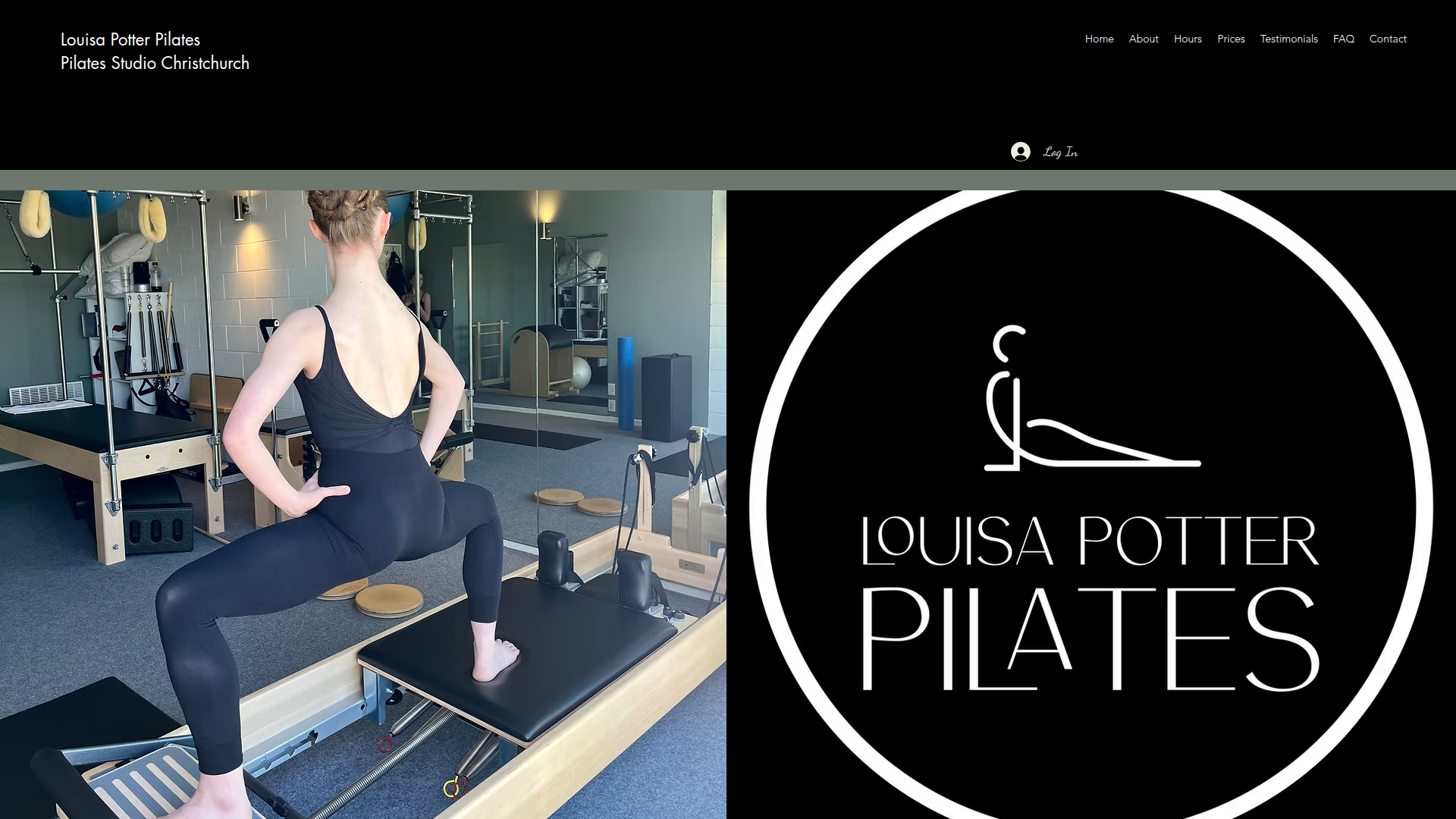 Website snapshot for Louisa Potter Pilates
