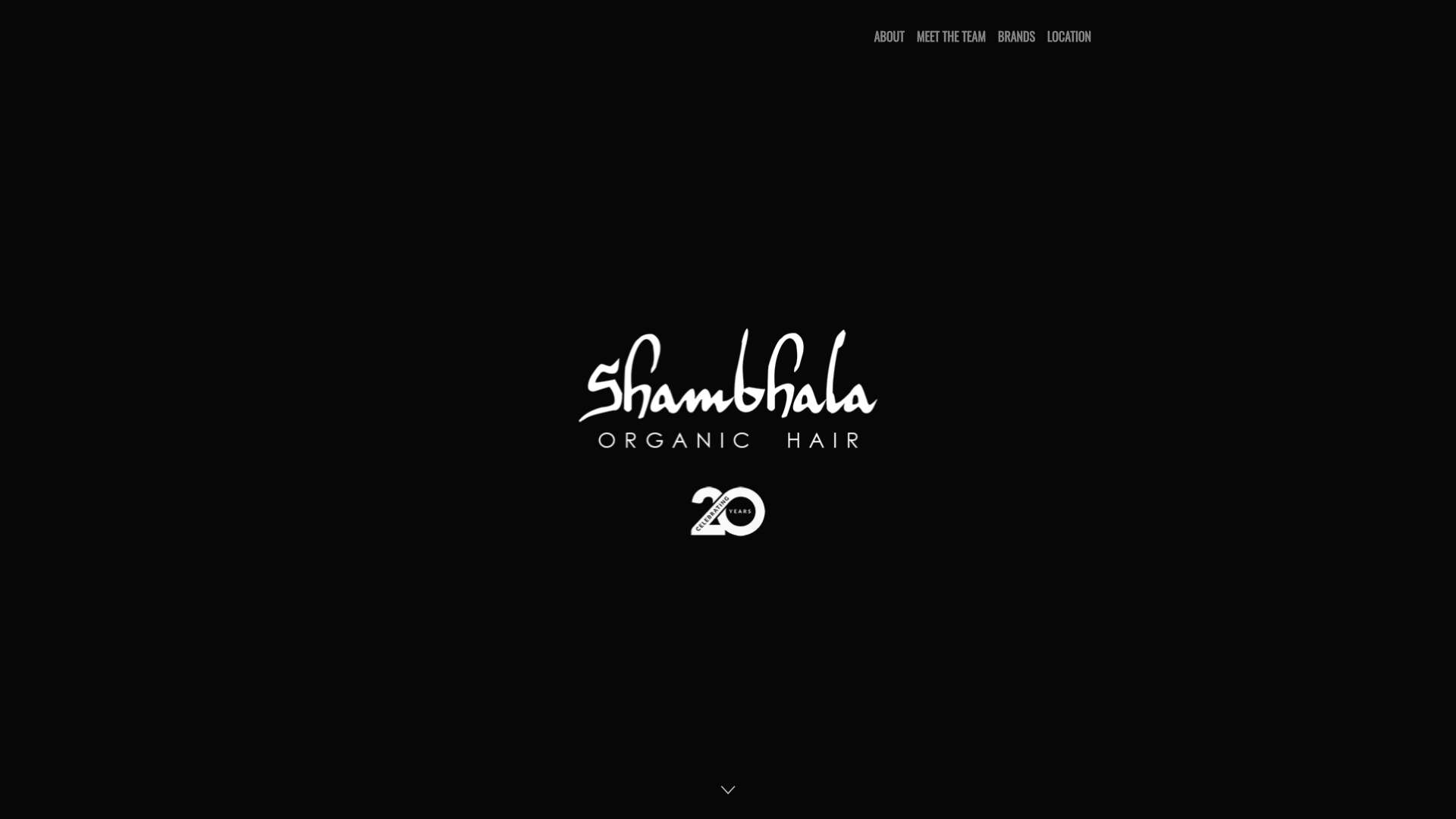 Website snapshot for Shambhala Organic Hair