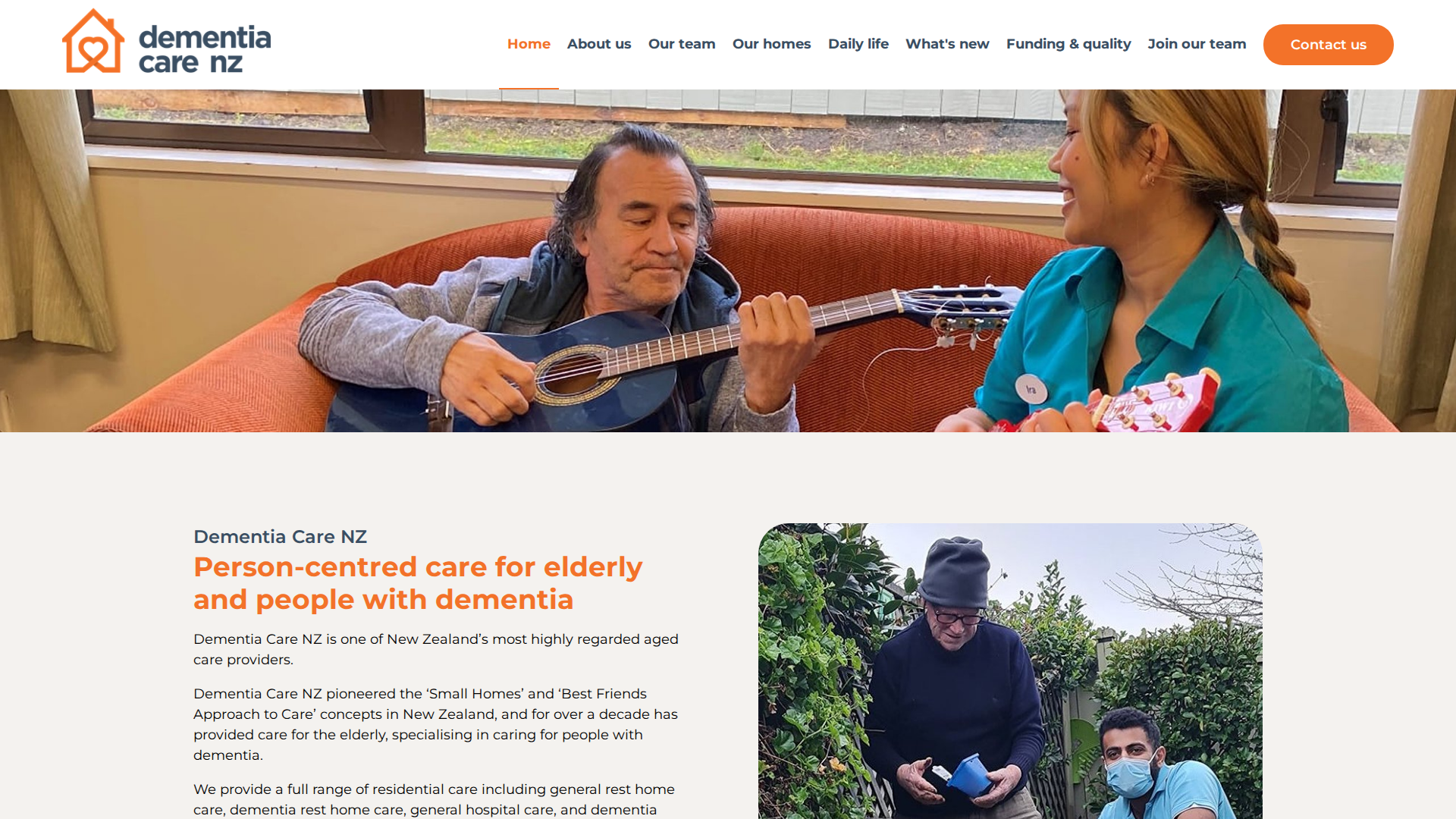 Website snapshot for Avonlea Dementia & Rest Home