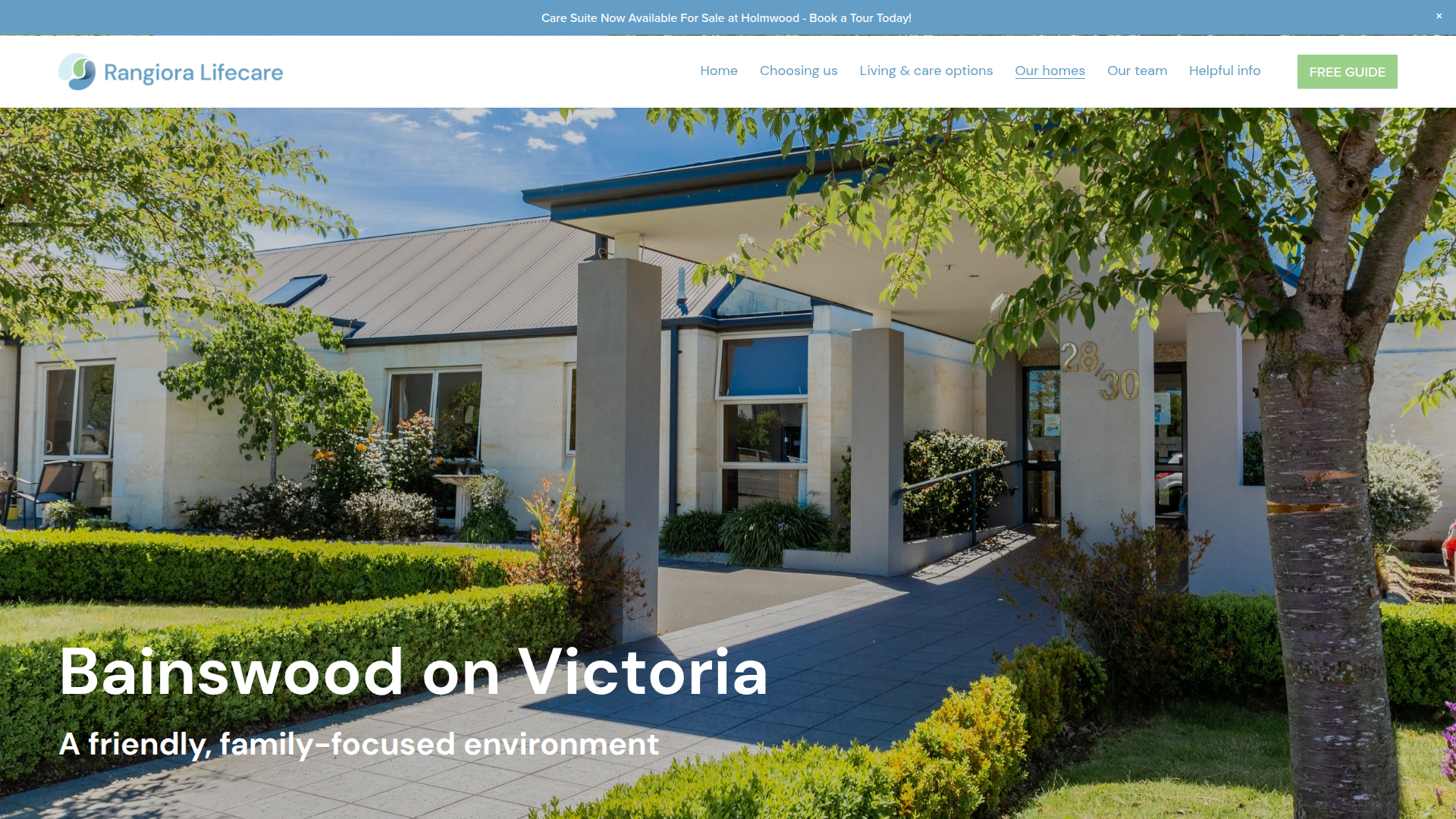 Website snapshot for Bainswood On Victoria