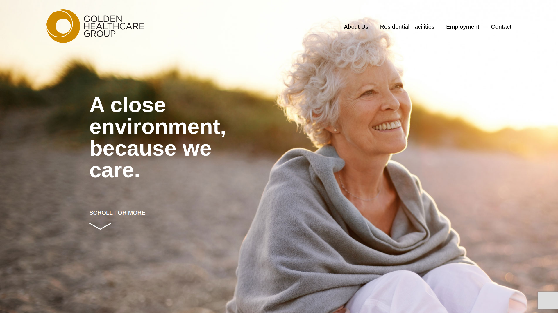 Website snapshot for Golden Healthcare Group
