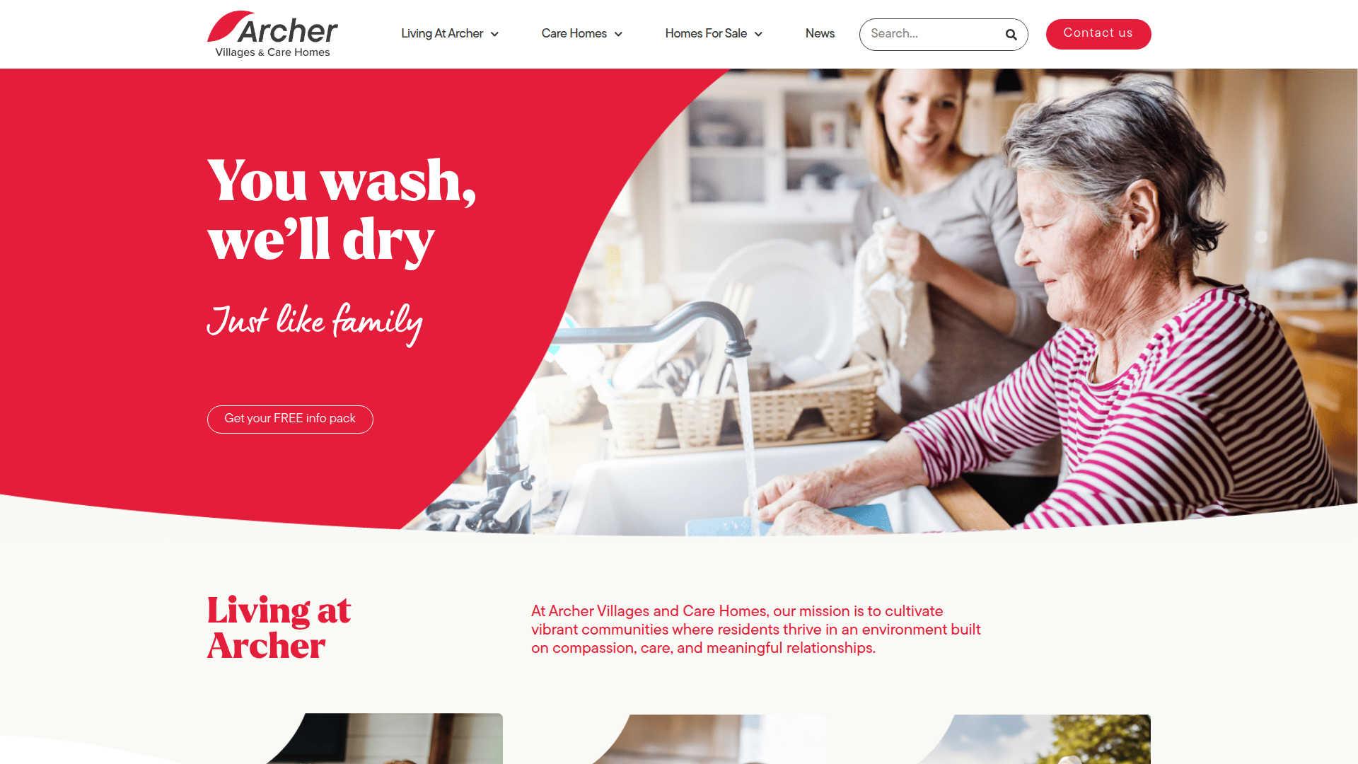 Website snapshot for Archer Thorrington Village Beckenham
