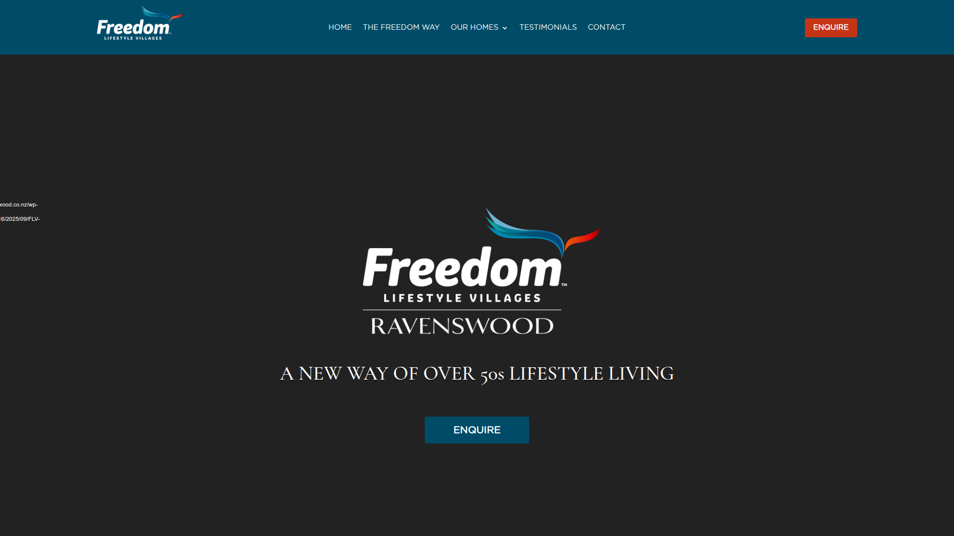 Website snapshot for Freedom Ravenswood