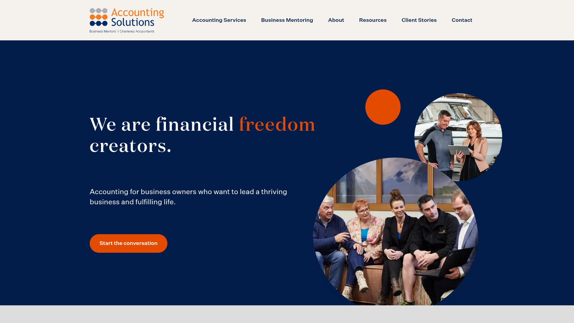 Website snapshot for Accounting Solutions Ltd