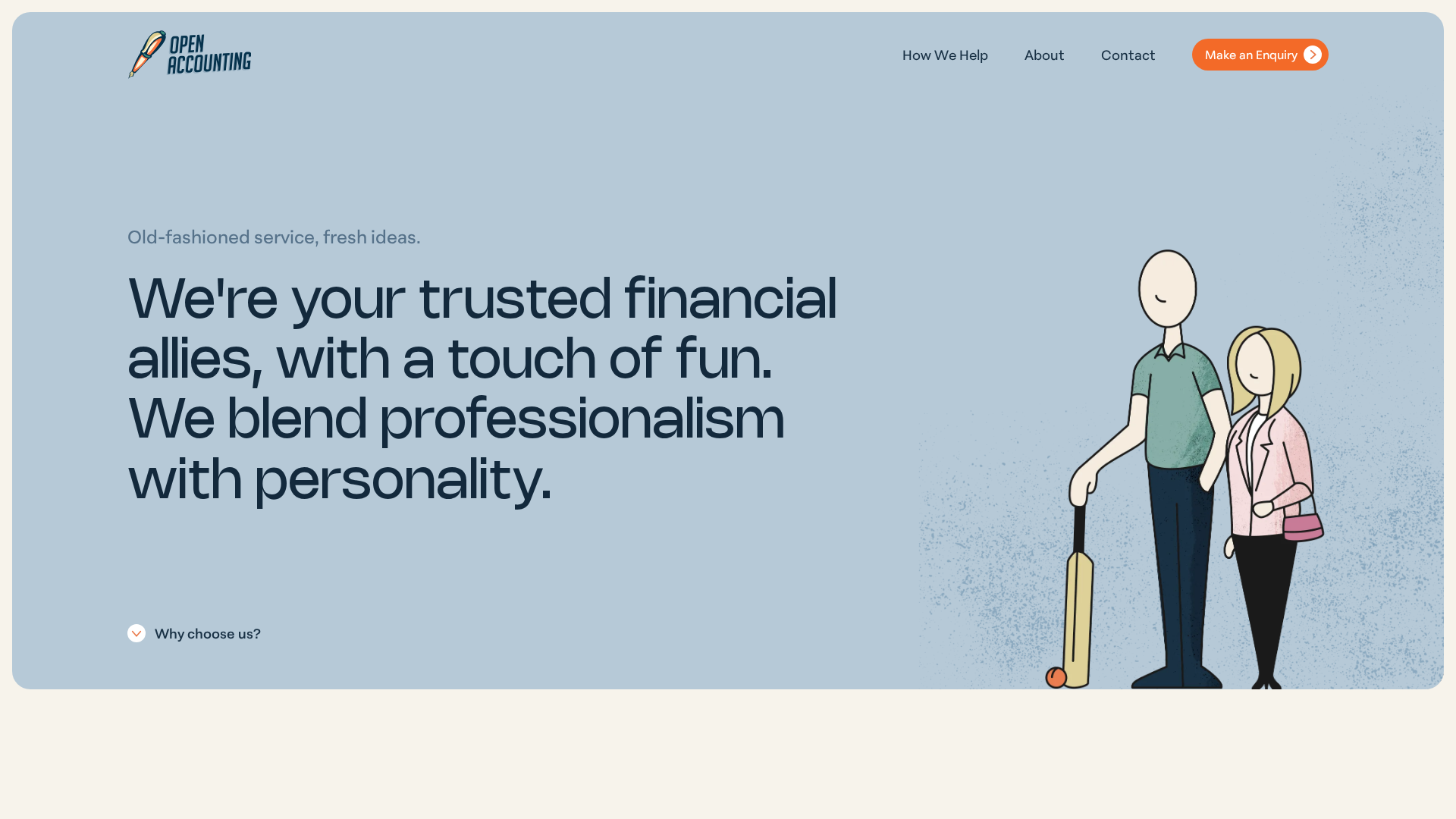 Website snapshot for Open Accounting