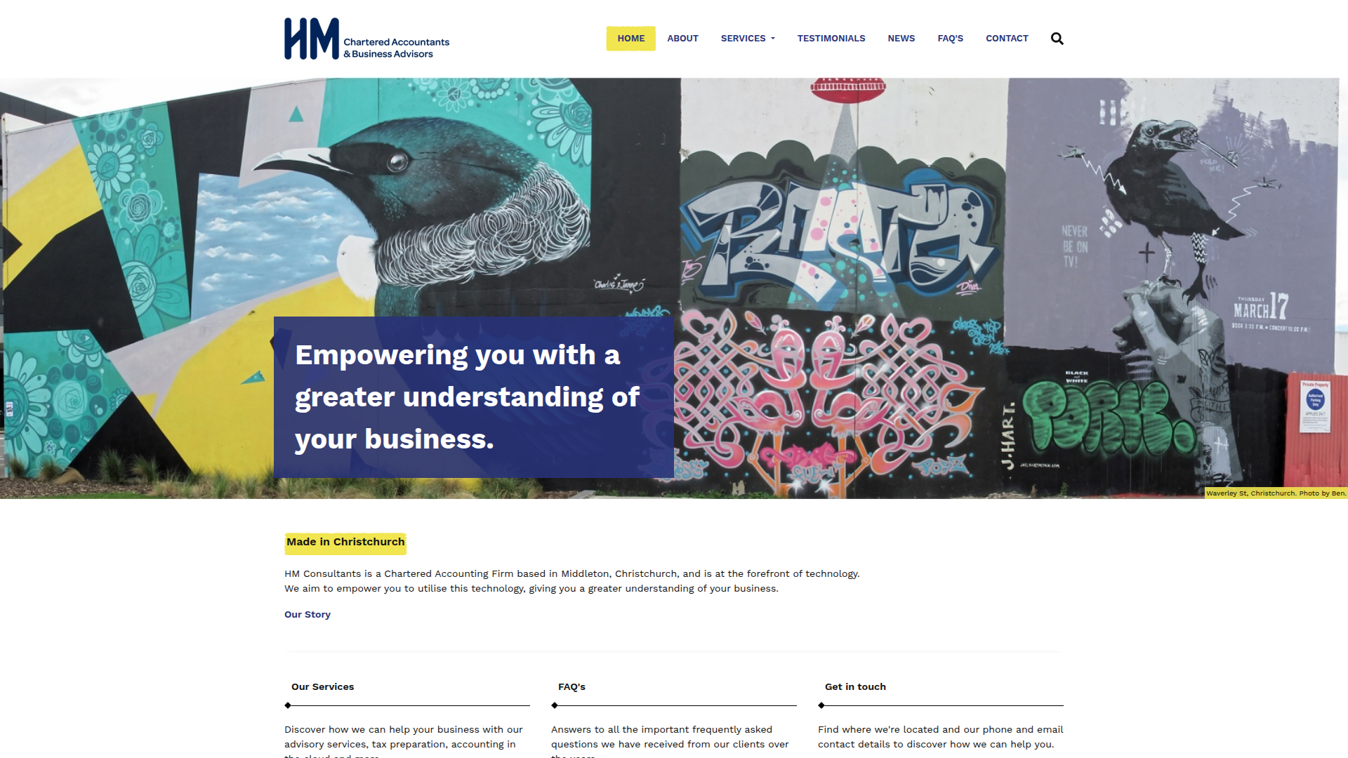 Website snapshot for GS & HM Consulting & Advisory Limited