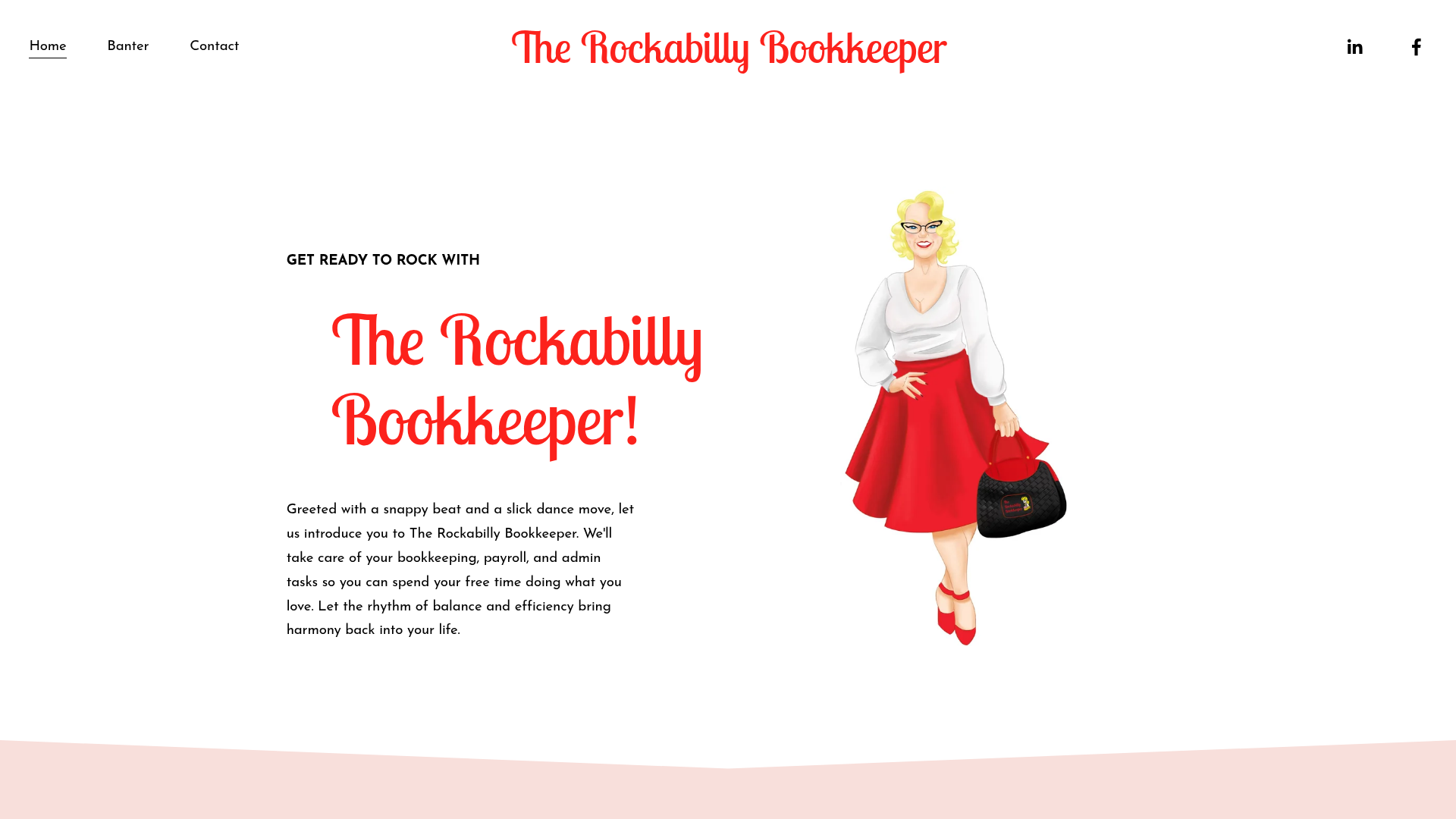 Website snapshot for The Rockabilly Bookkeeper