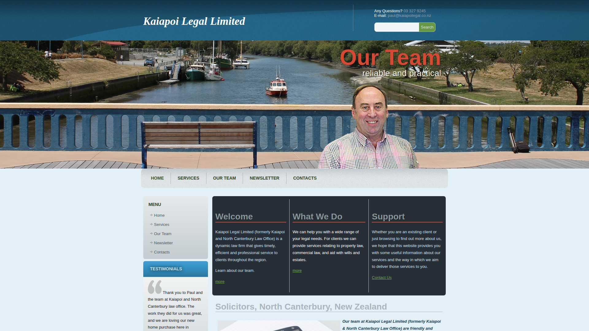 Website snapshot for Kaiapoi Legal Kaiapoi