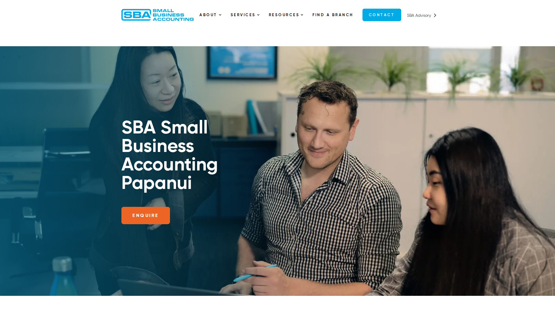 Website snapshot for SBA Small Business Accounting Papanui