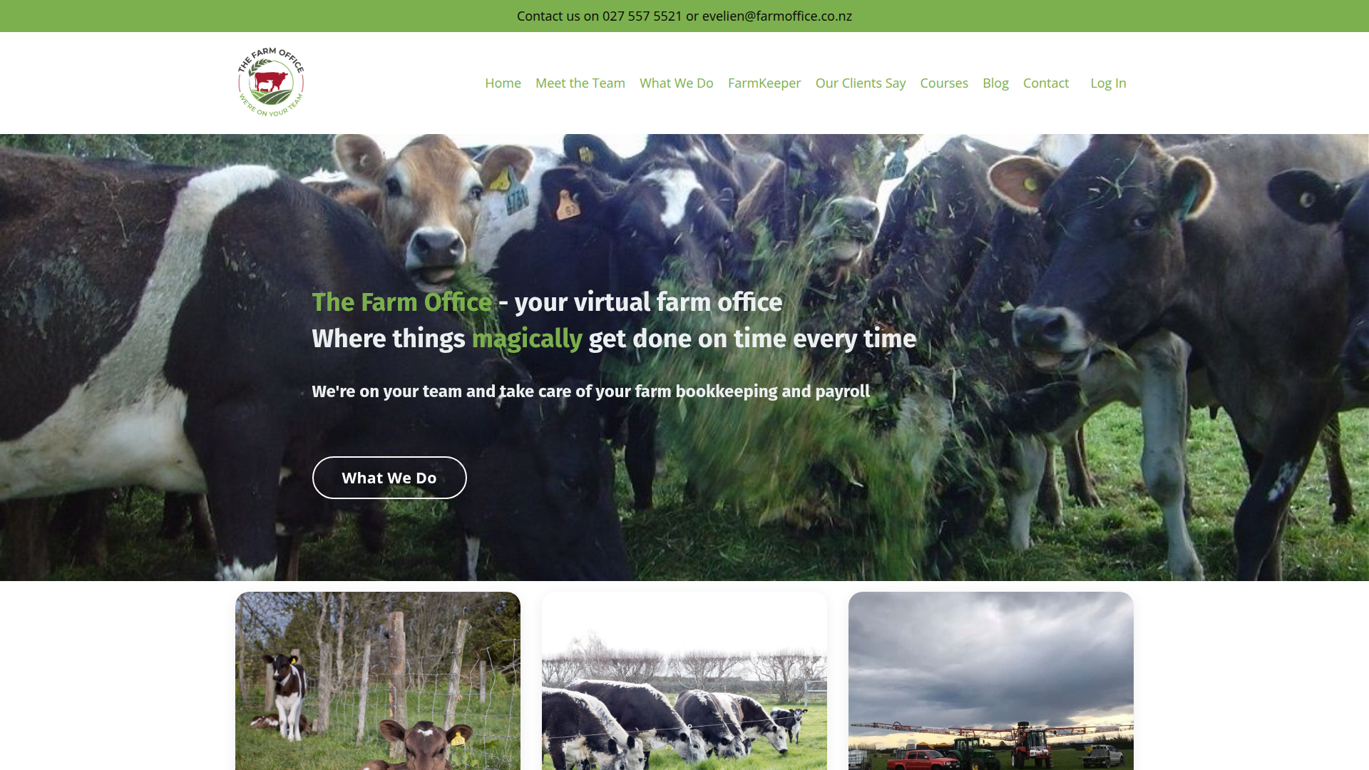 Website snapshot for The Farm Office