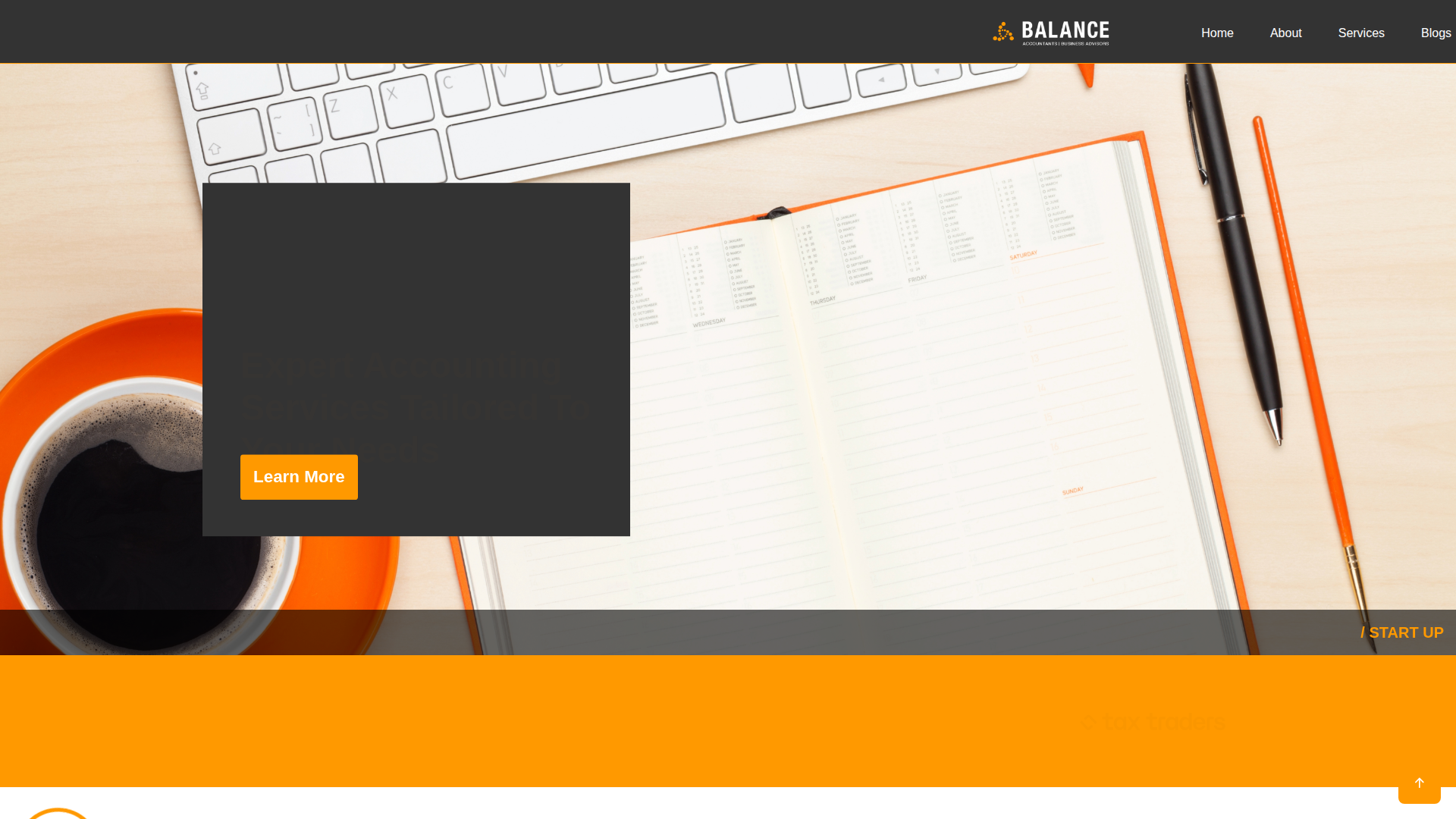 Website snapshot for Balance Accounting