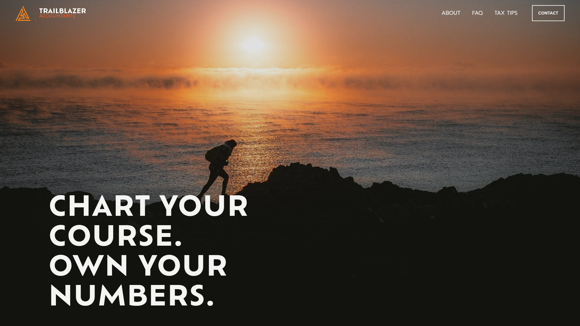 Website snapshot for Trailblazer Accountants Canterbury