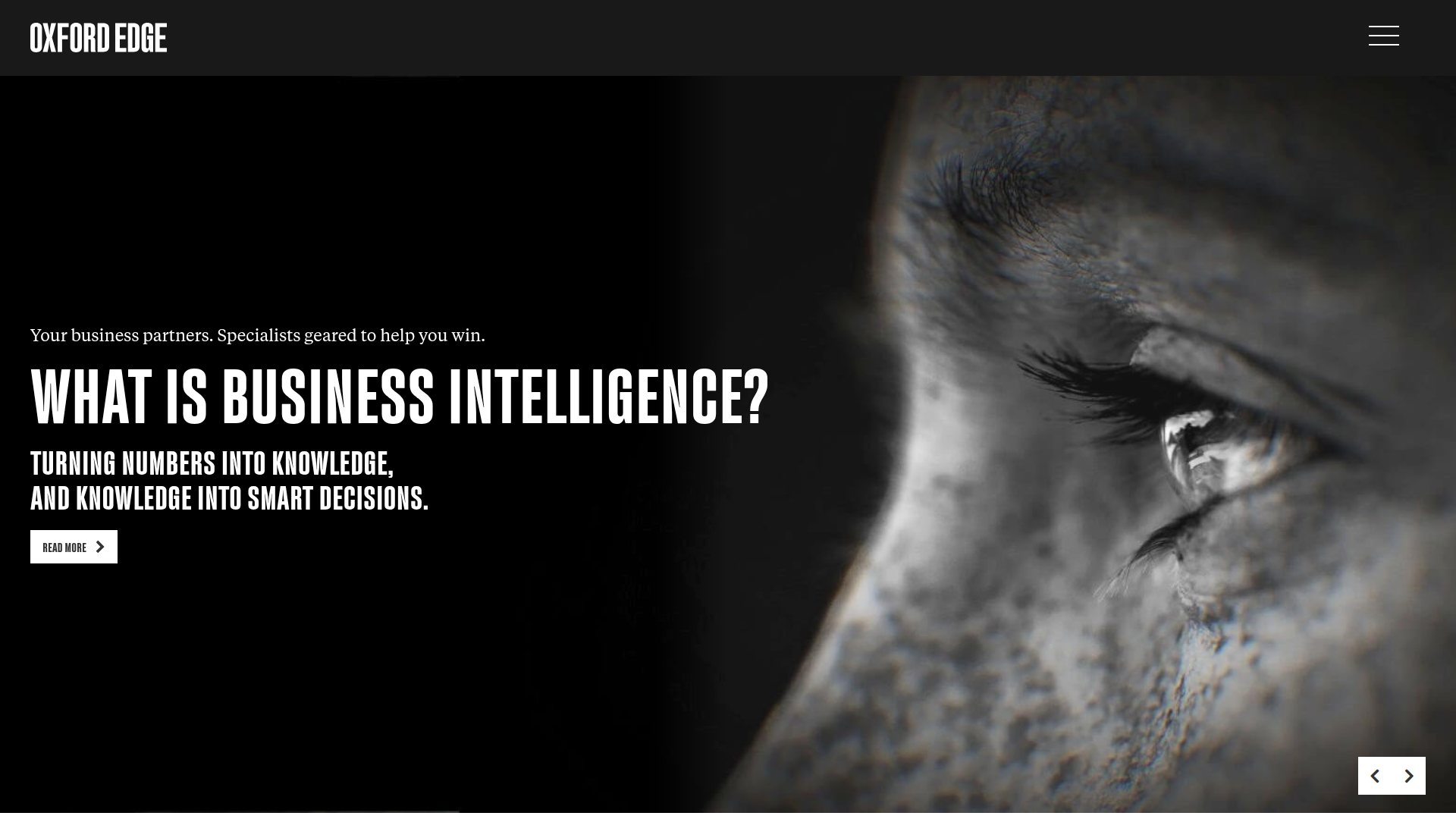 Website snapshot for Oxford Edge