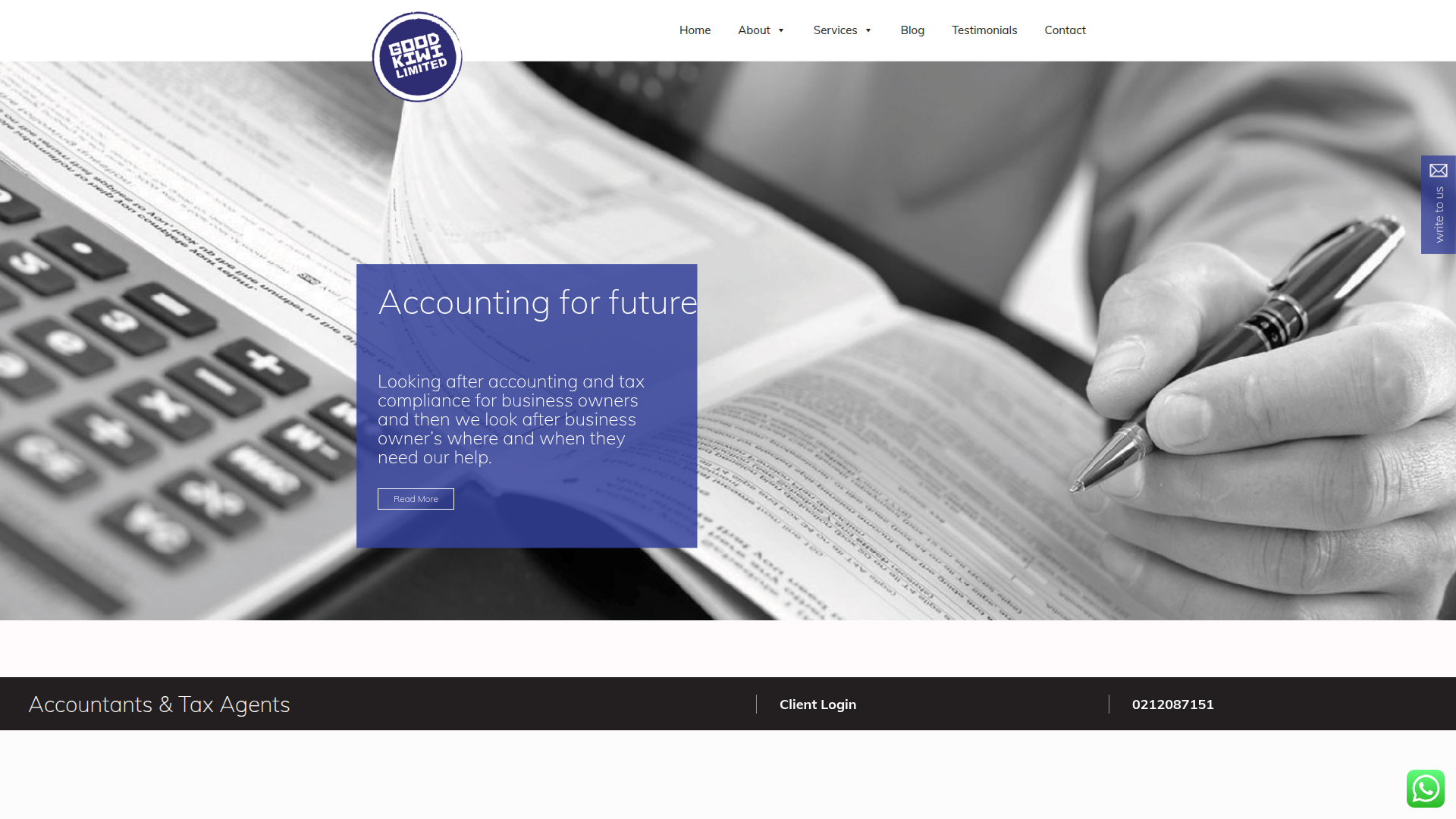 Website snapshot for Good Kiwi