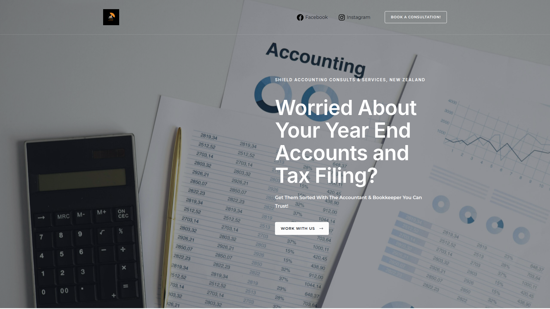 Website snapshot for Shield Accountancy Consult & Services
