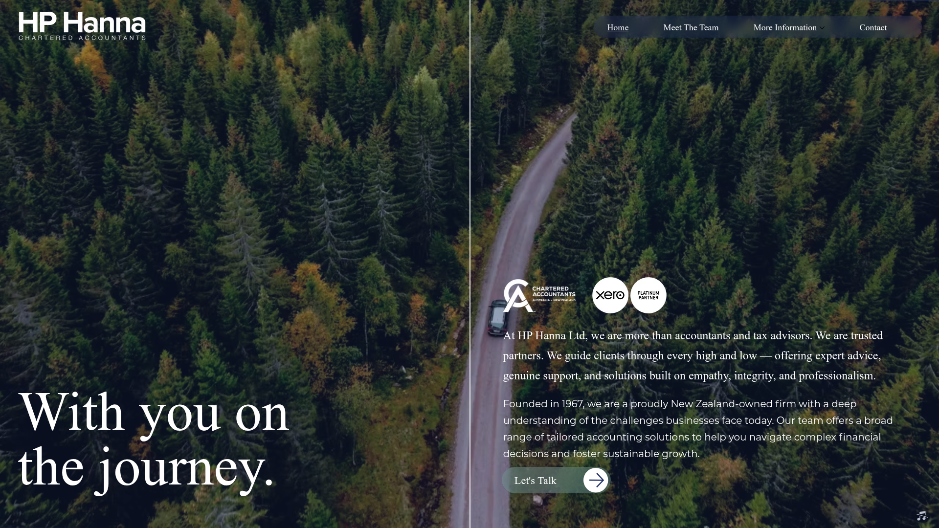 Website snapshot for HP Hanna Ltd