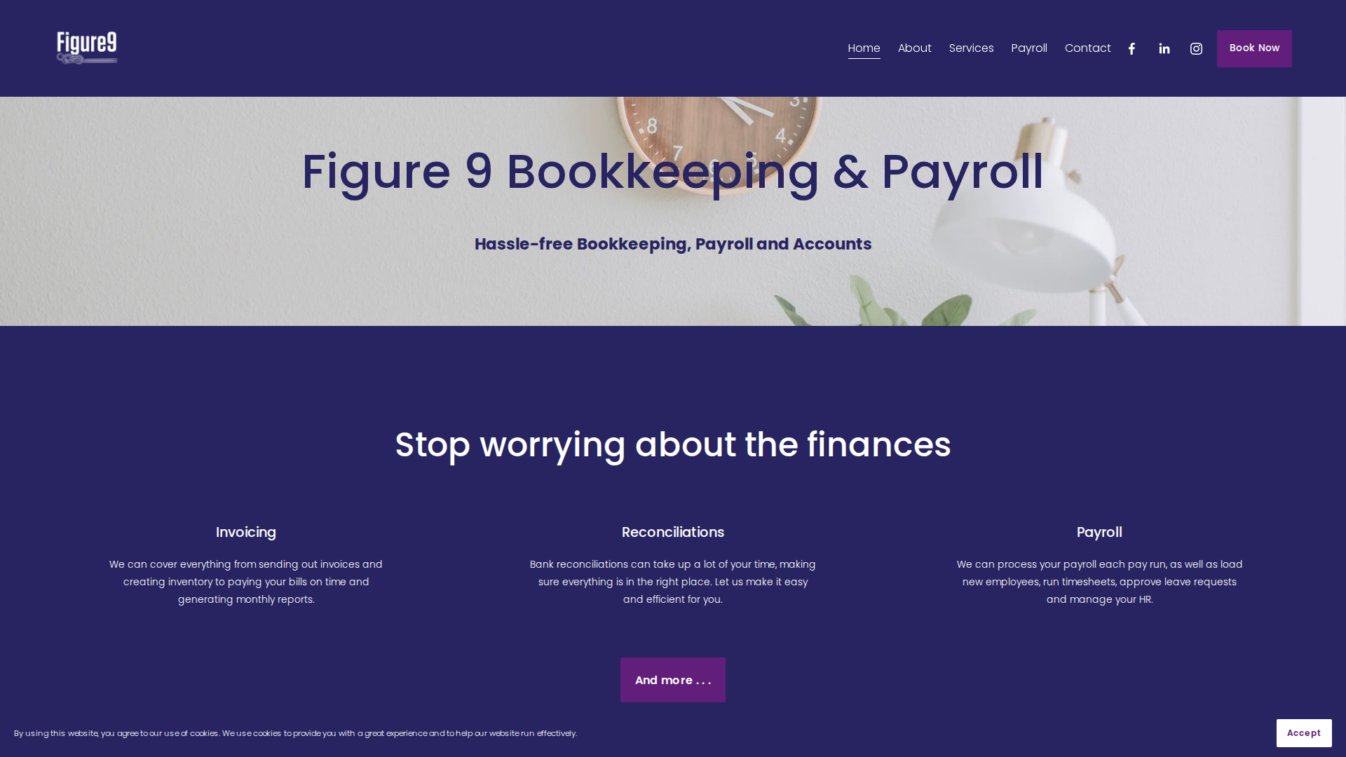 Website snapshot for Figures Bookkeeping Services