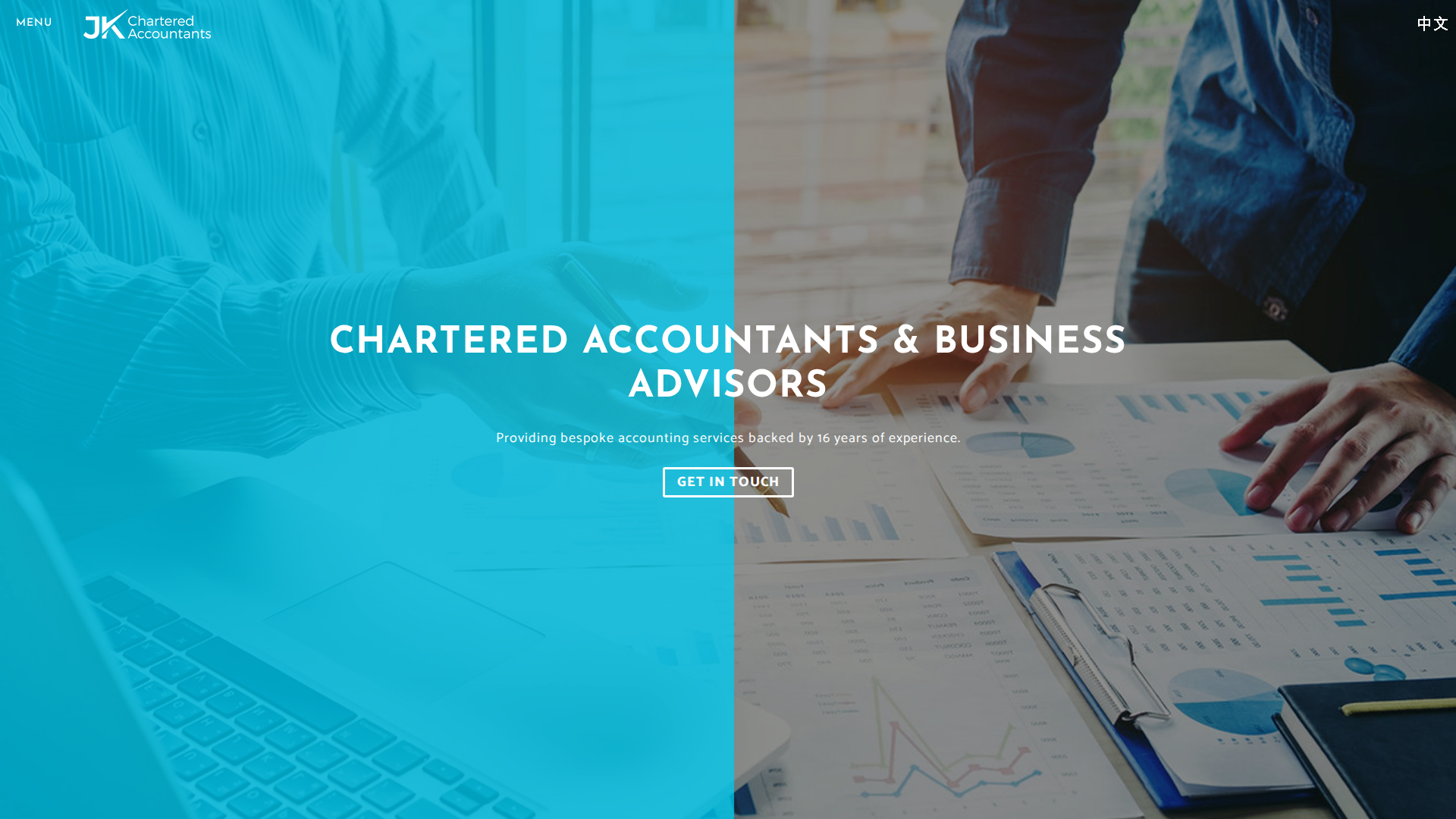 Website snapshot for J & K Accounting