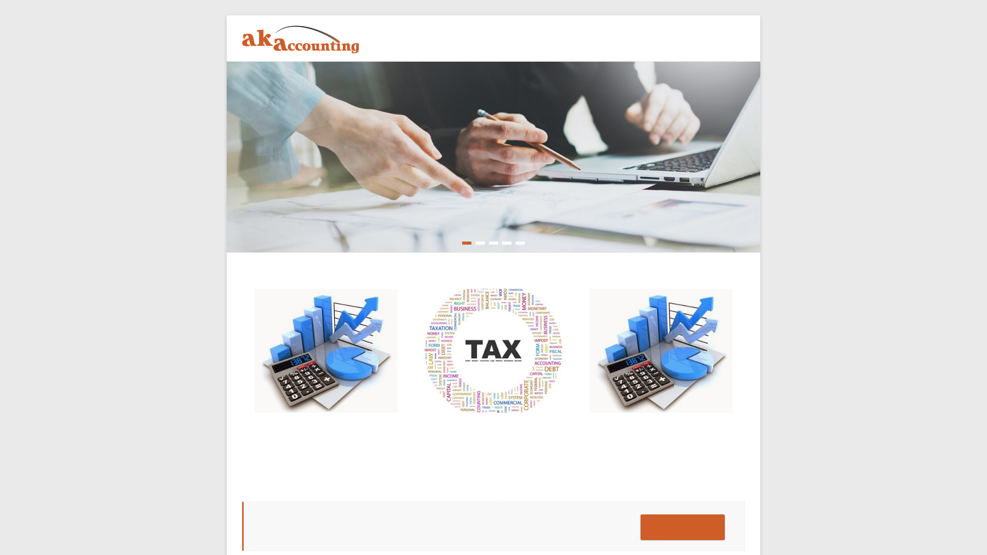 Website snapshot for AKAccounting Ltd - Wigram